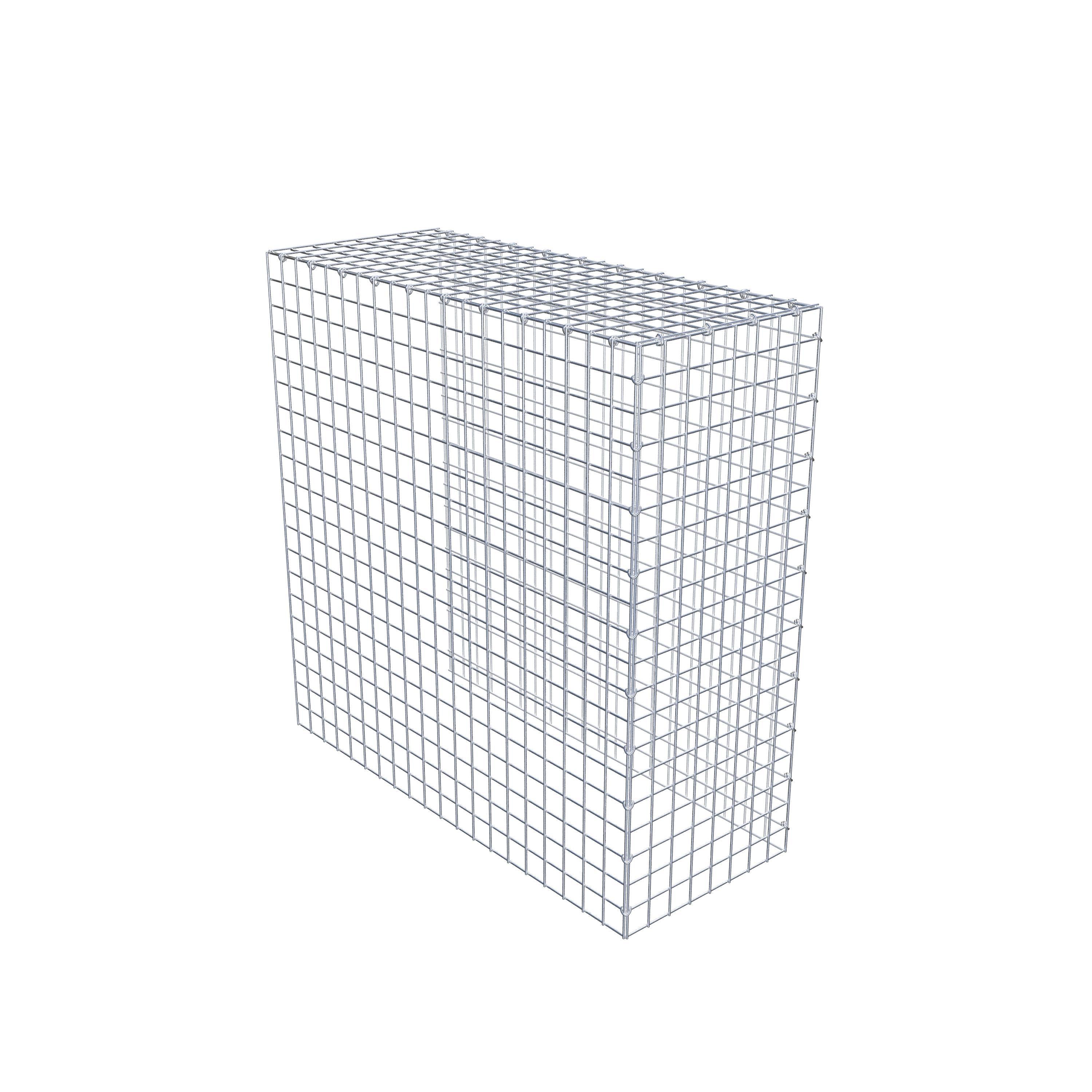 Gabion monté type 4 100 cm x 100 cm x 40 cm (L x H x P), maillage 5 cm x 5 cm, anneau en C