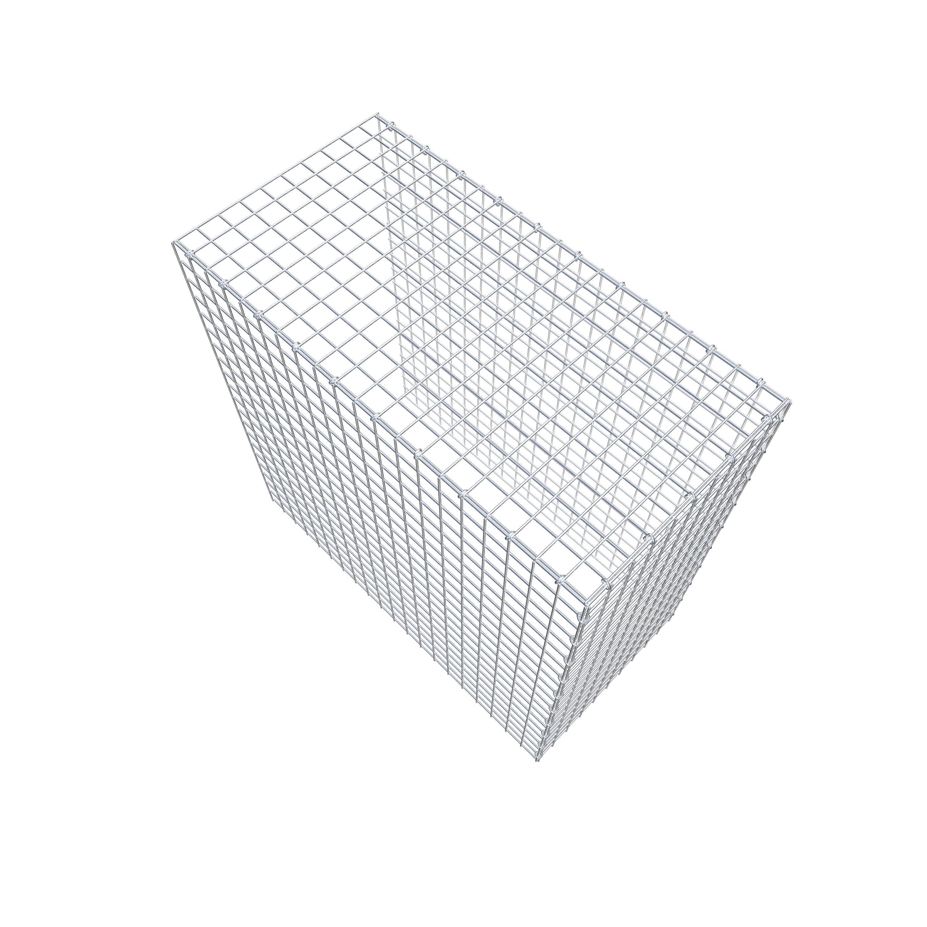 Gabion monté type 4 100 cm x 100 cm x 50 cm (L x H x P), maillage 5 cm x 5 cm, anneau en C