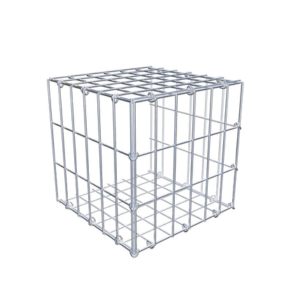 Monteret gabion type 2 30 cm x 30 cm x 30 cm, maskestørrelse 5 cm x 10 cm, C-ring