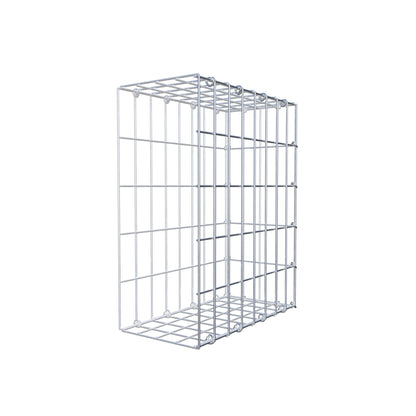 Monteret gabion type 2 50 cm x 40 cm x 20 cm, maskestørrelse 5 cm x 10 cm, C-ring
