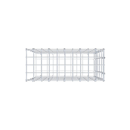 Monteret gabion type 2 50 cm x 50 cm x 20 cm, maskestørrelse 5 cm x 10 cm, C-ring