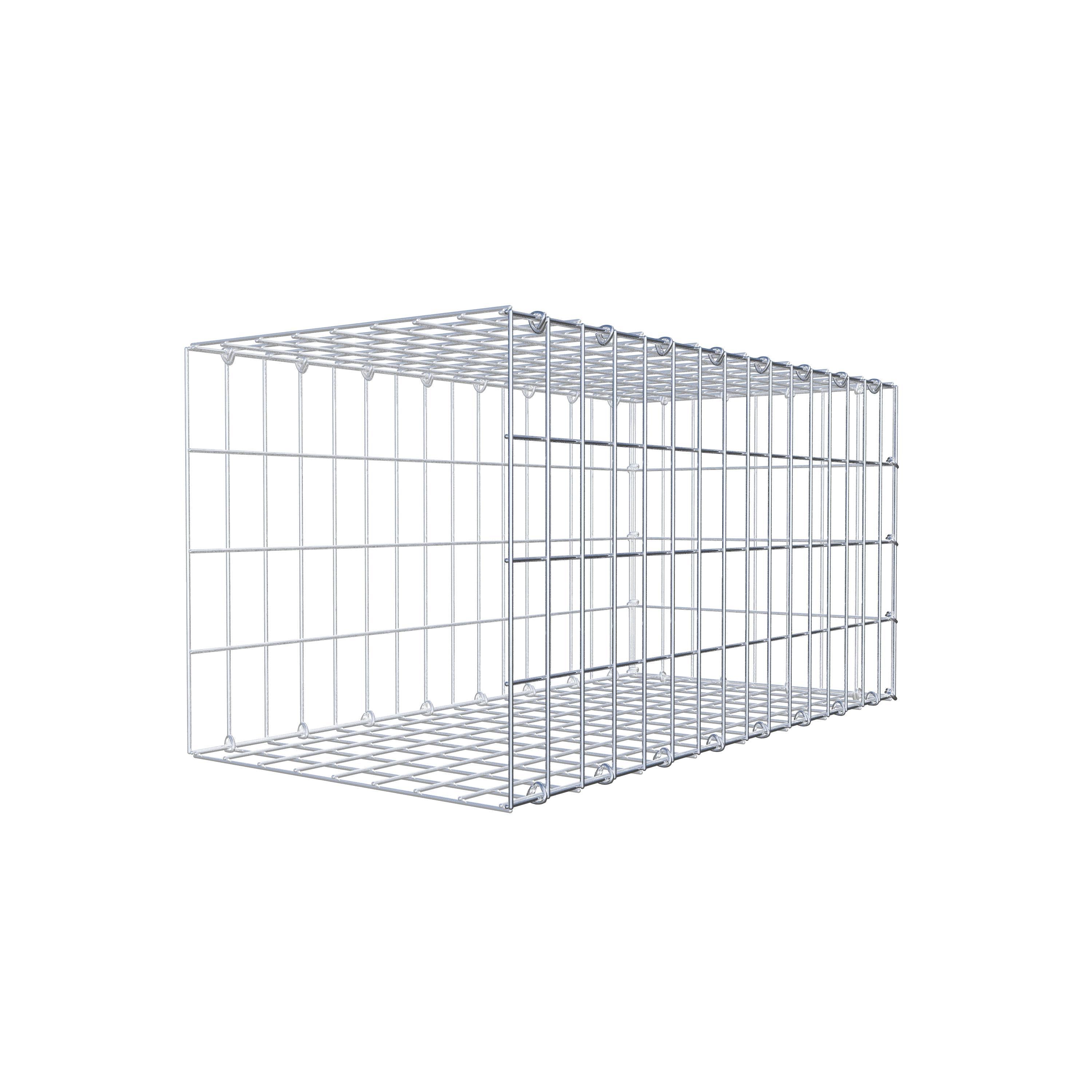 Gabion monté type 2 80 cm x 40 cm x 40 cm, maille 5 cm x 10 cm, anneau en C