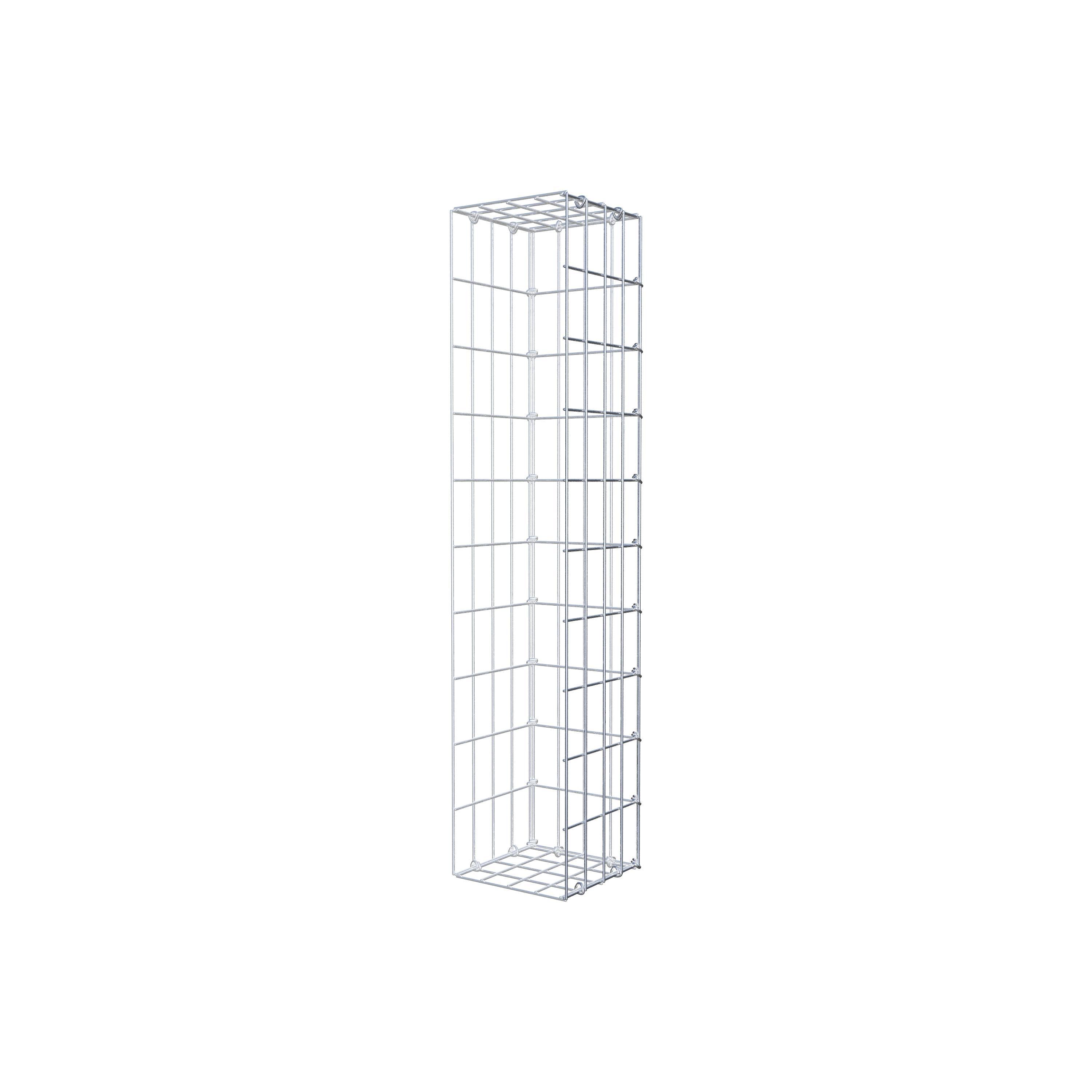 Gabion monté type 2 100 cm x 20 cm x 20 cm, maille 5 cm x 10 cm, anneau en C