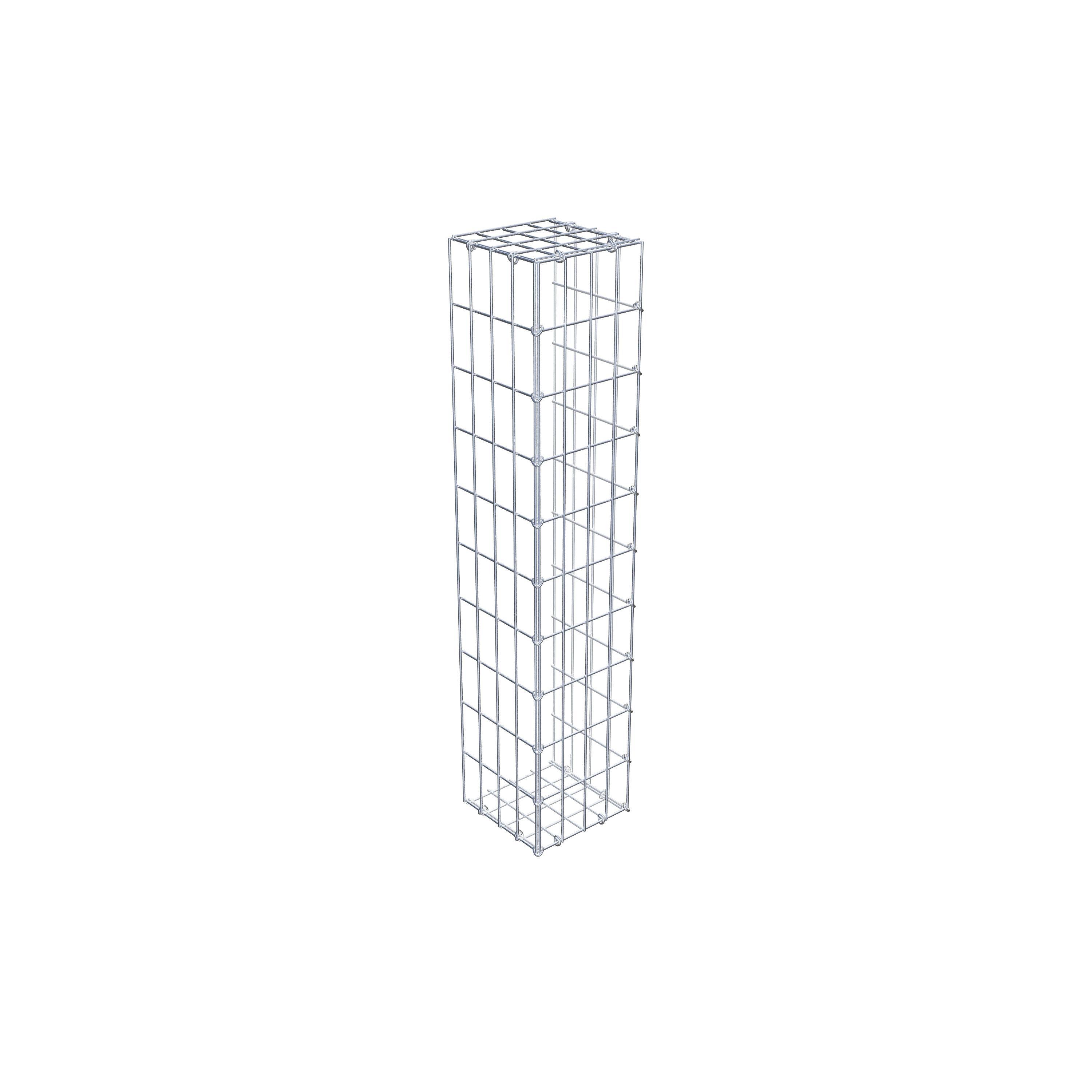 Gabion monté type 2 100 cm x 20 cm x 20 cm, maille 5 cm x 10 cm, anneau en C