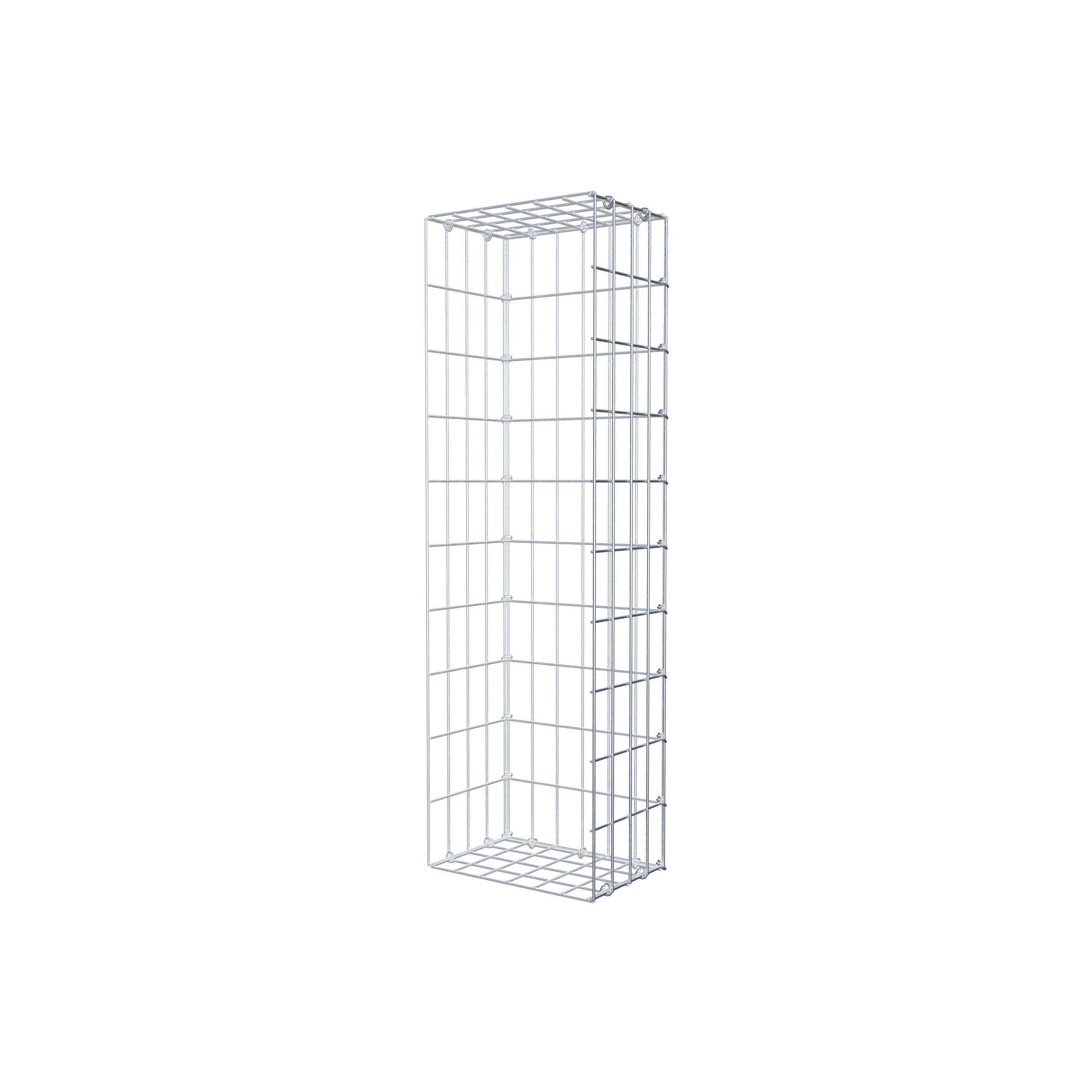 Gabion monté type 2 100 cm x 20 cm x 30 cm, maille 5 cm x 10 cm, anneau en C