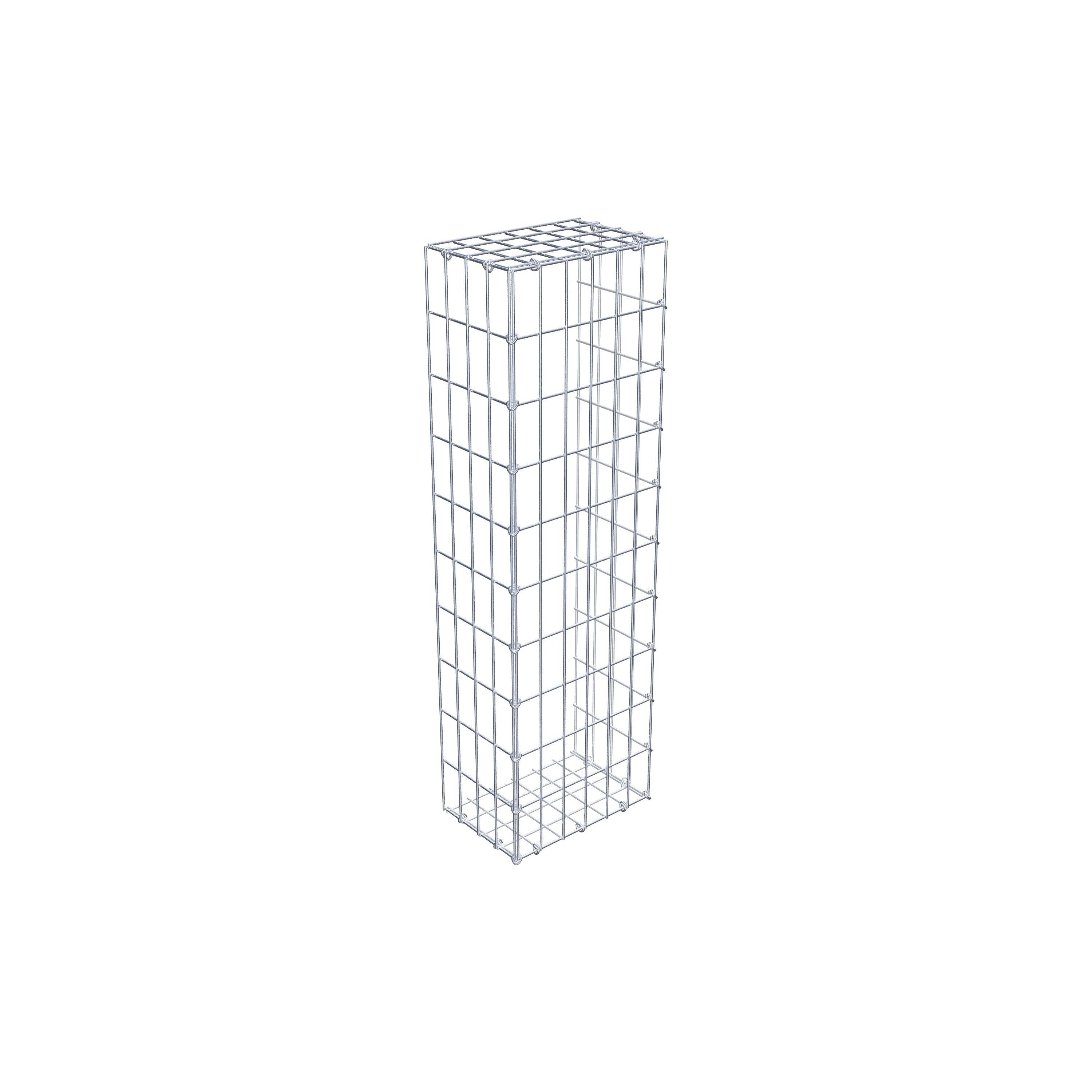 Gabion monté type 2 100 cm x 20 cm x 30 cm, maille 5 cm x 10 cm, anneau en C