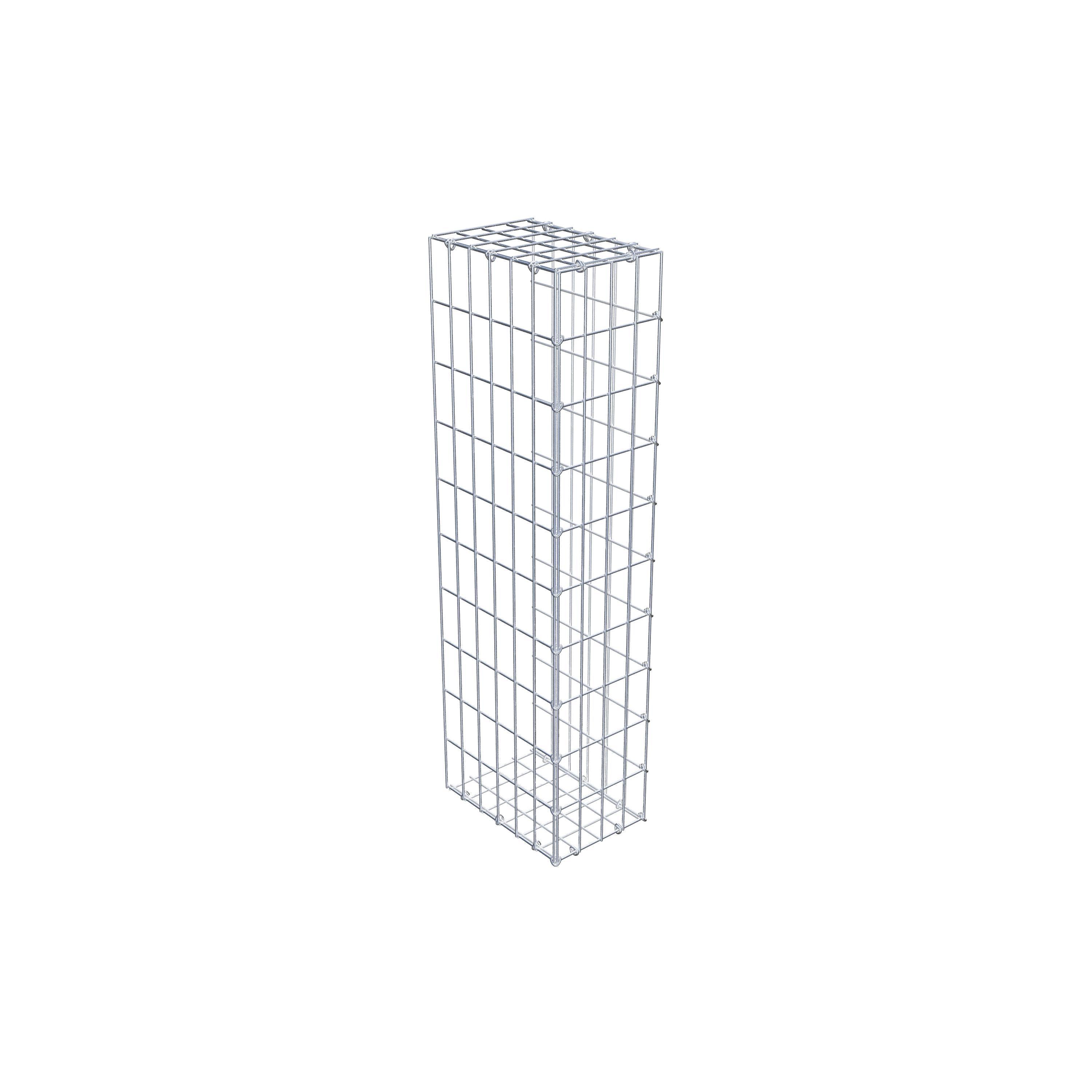 Gabion monté type 2 100 cm x 30 cm x 20 cm, maille 5 cm x 10 cm, anneau en C