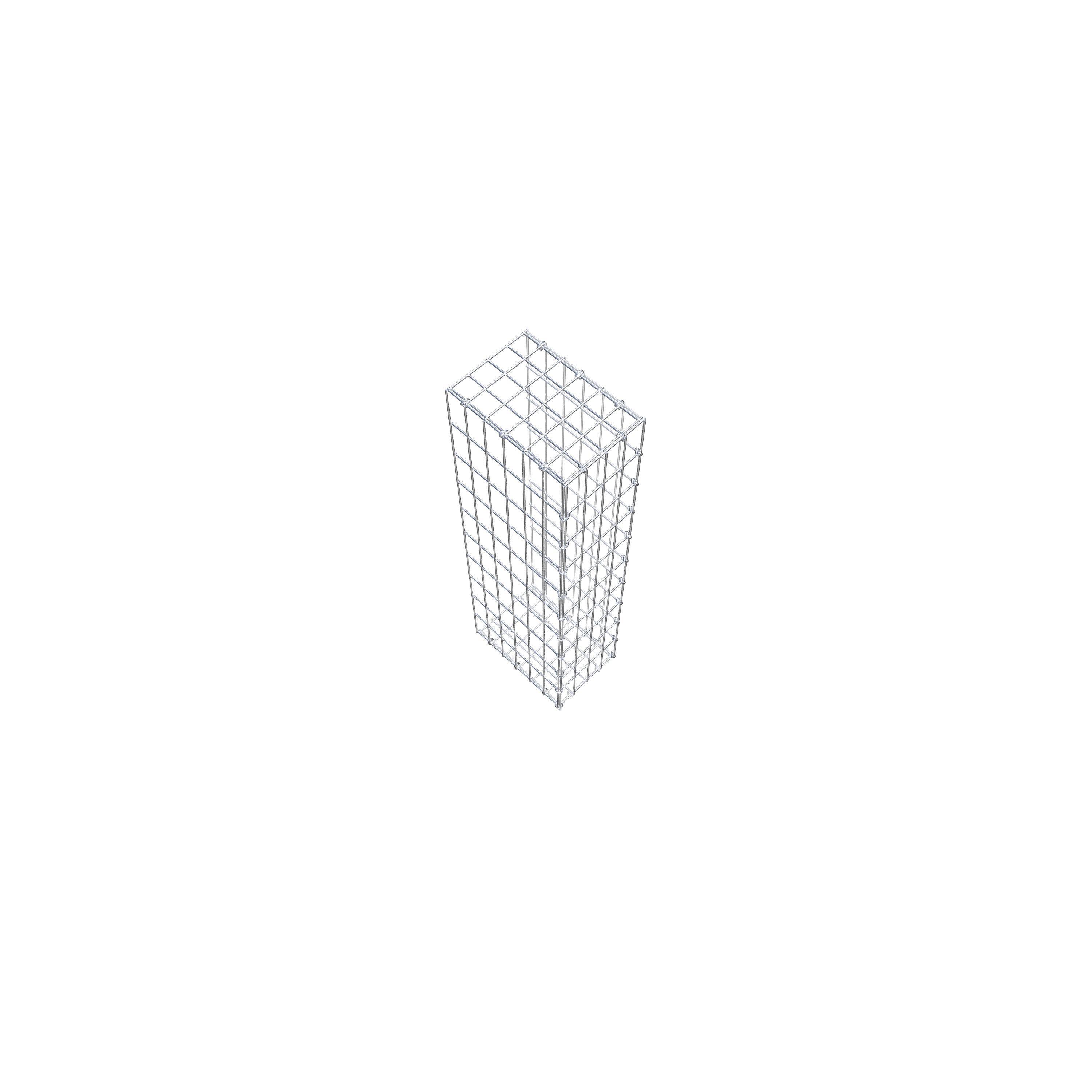 Gabion monté type 2 100 cm x 30 cm x 20 cm, maille 5 cm x 10 cm, anneau en C