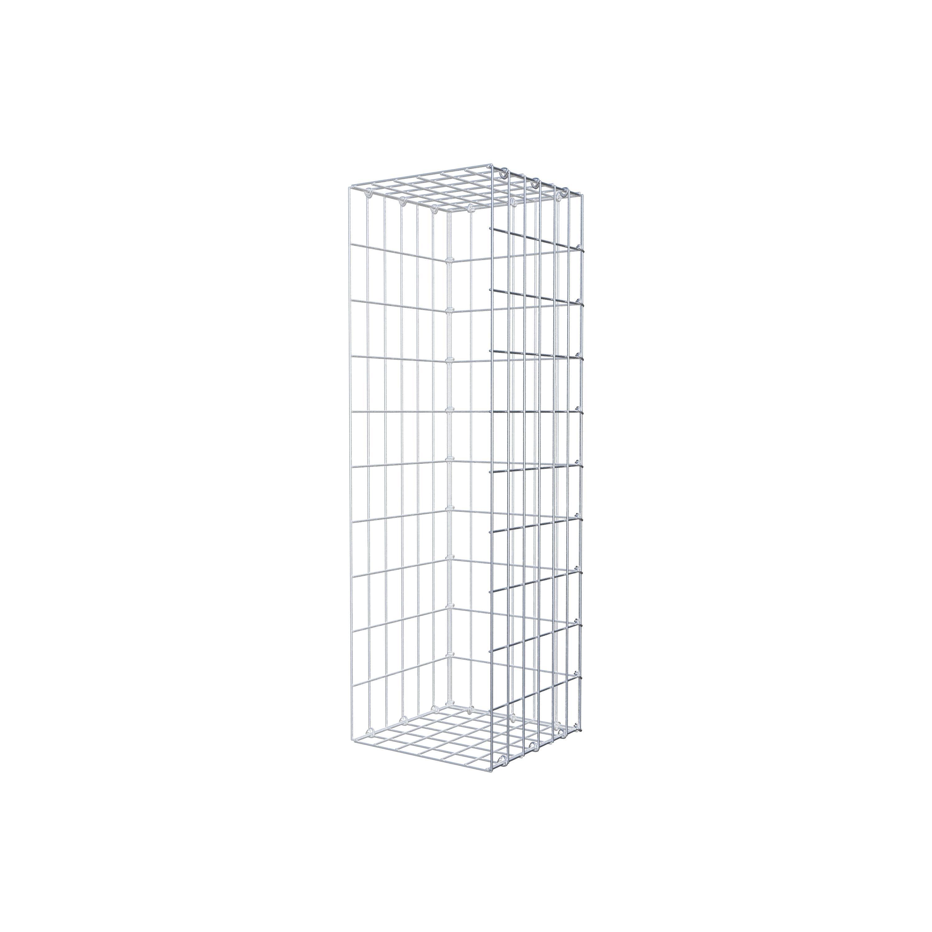 Gabion monté type 2 100 cm x 30 cm x 30 cm, maille 5 cm x 10 cm, anneau en C