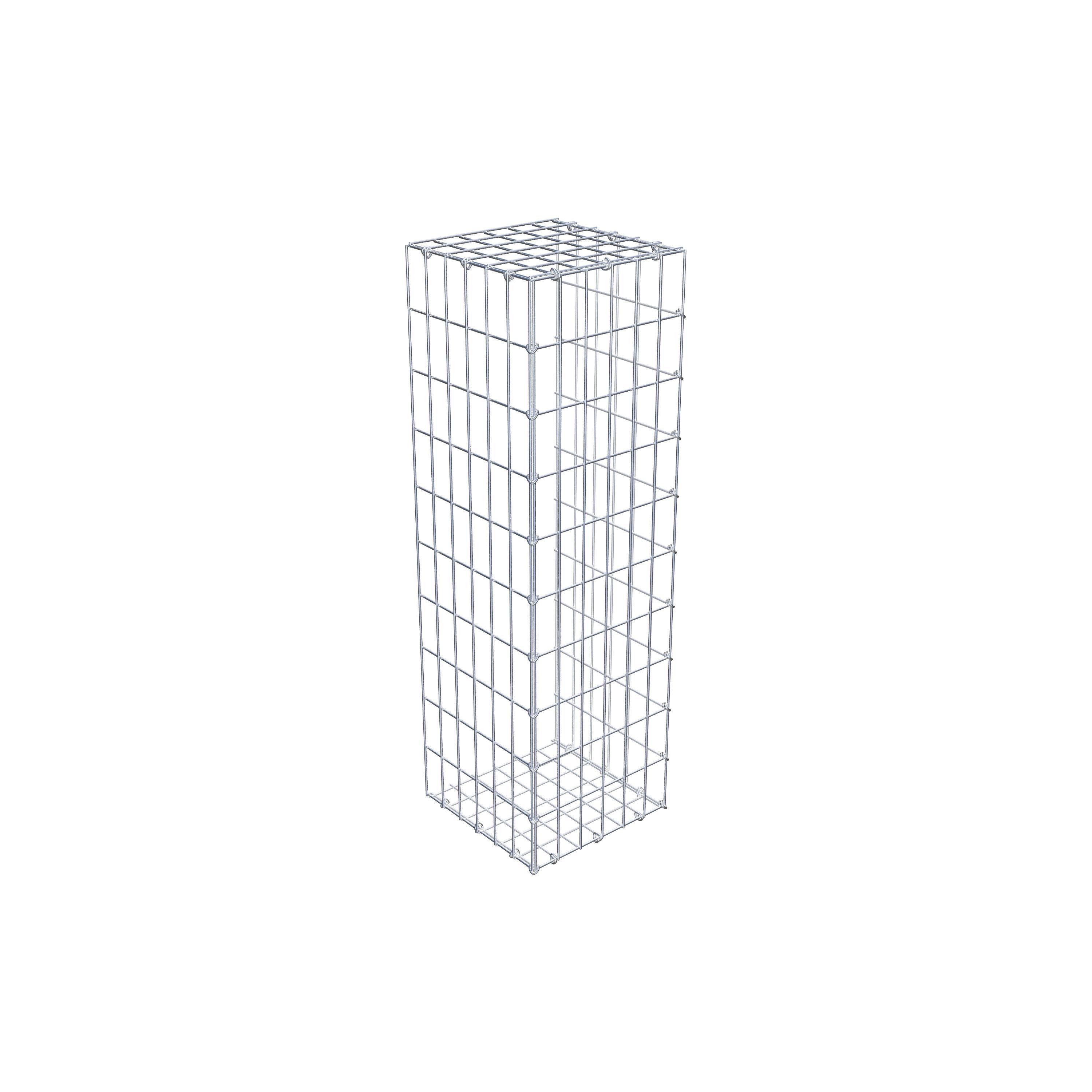 Gabion monté type 2 100 cm x 30 cm x 30 cm, maille 5 cm x 10 cm, anneau en C