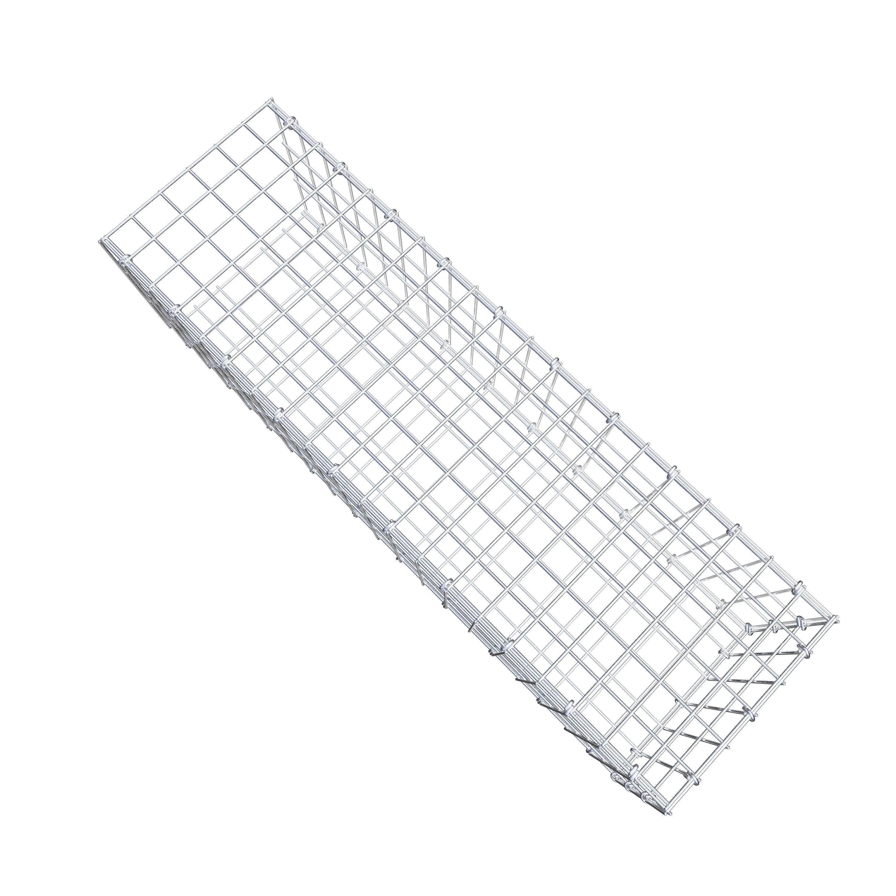 Gabion monté type 2 100 cm x 30 cm x 30 cm, maille 5 cm x 10 cm, anneau en C