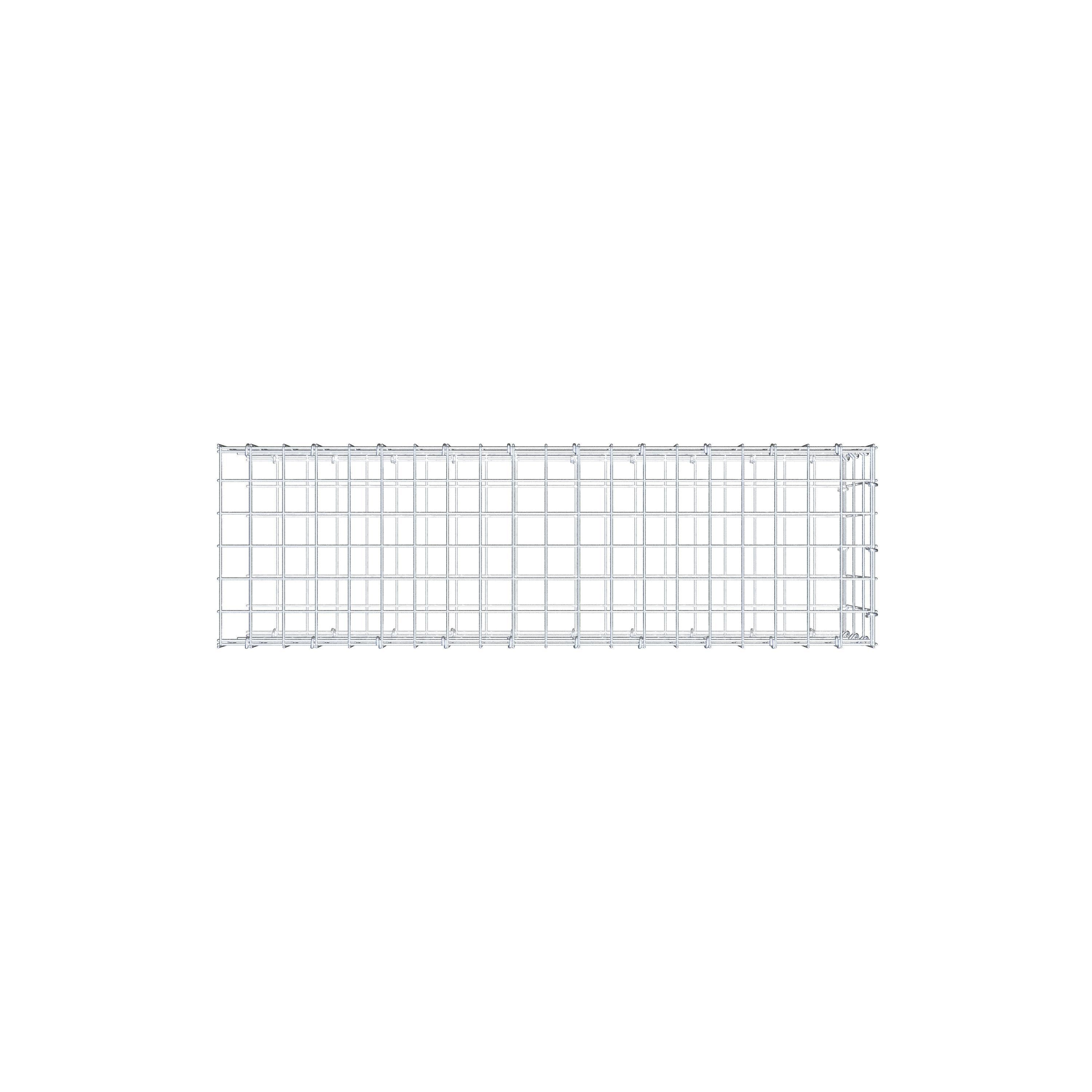 Gabion monté type 2 100 cm x 30 cm x 30 cm, maille 5 cm x 10 cm, anneau en C