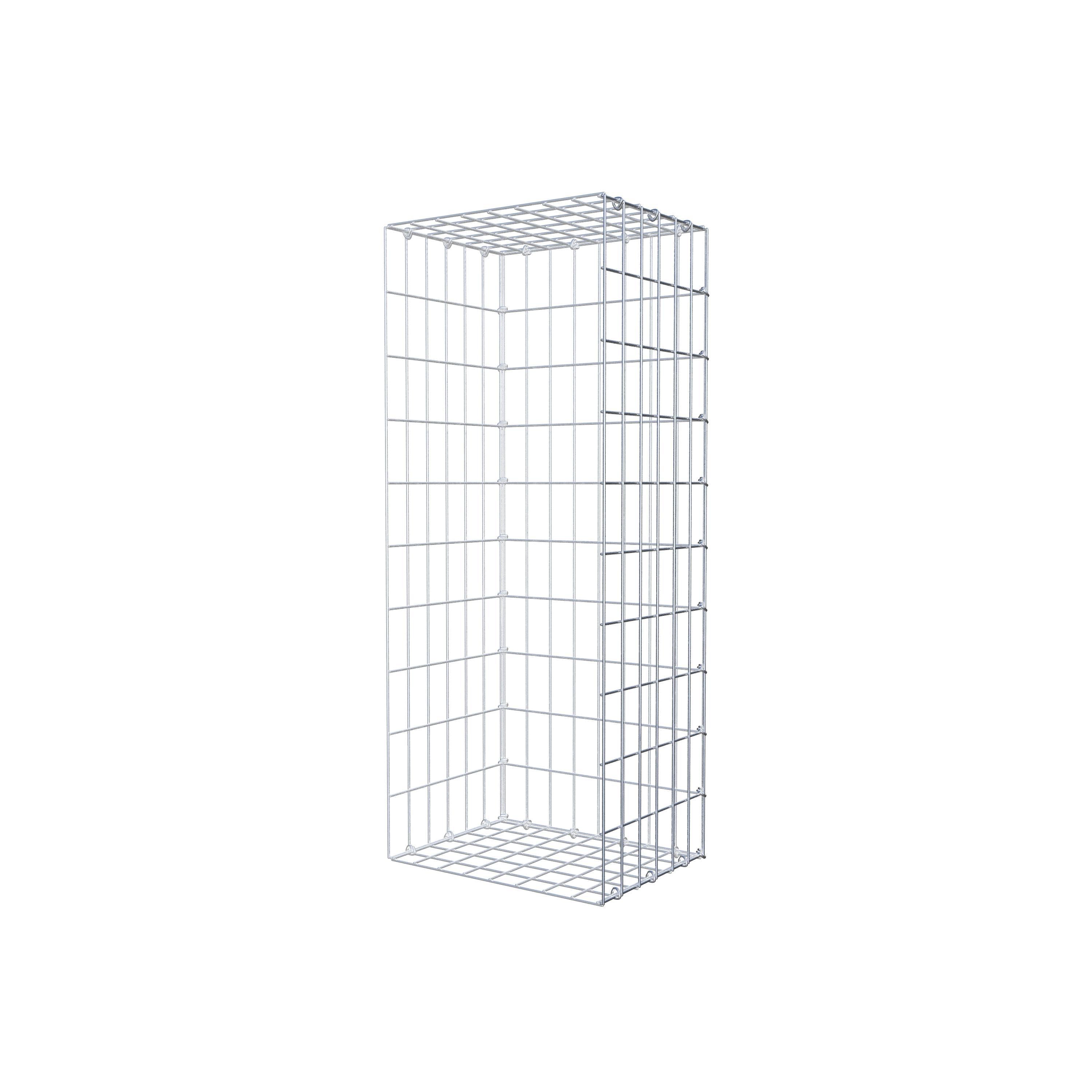 Gabion monté type 2 100 cm x 30 cm x 40 cm, maille 5 cm x 10 cm, anneau en C