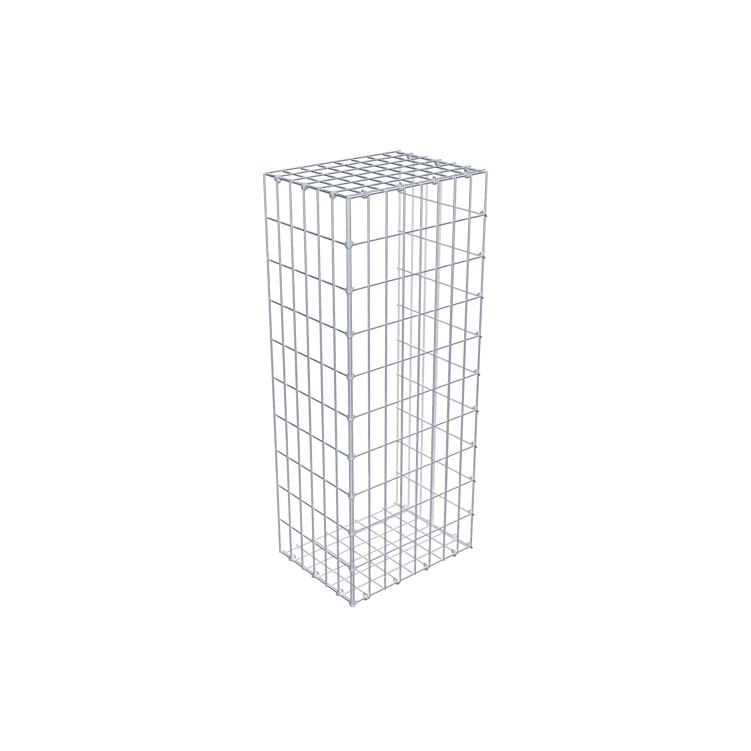 Gabion monté type 2 100 cm x 30 cm x 40 cm, maille 5 cm x 10 cm, anneau en C