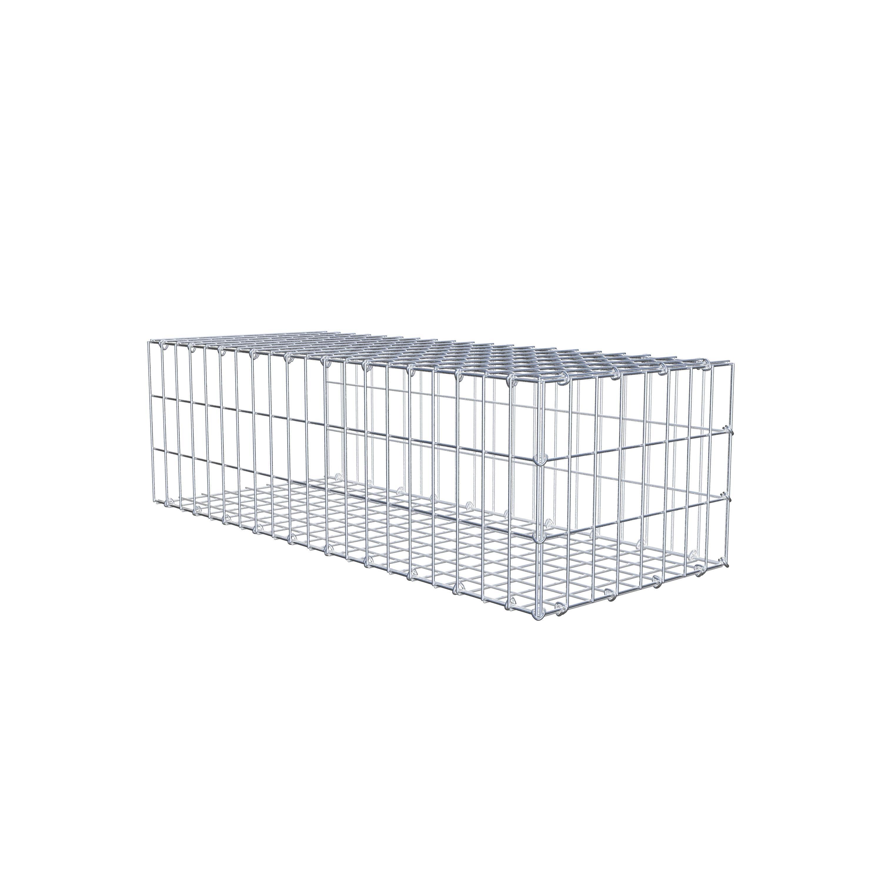 Gabion monté type 2 100 cm x 30 cm x 40 cm, maille 5 cm x 10 cm, anneau en C