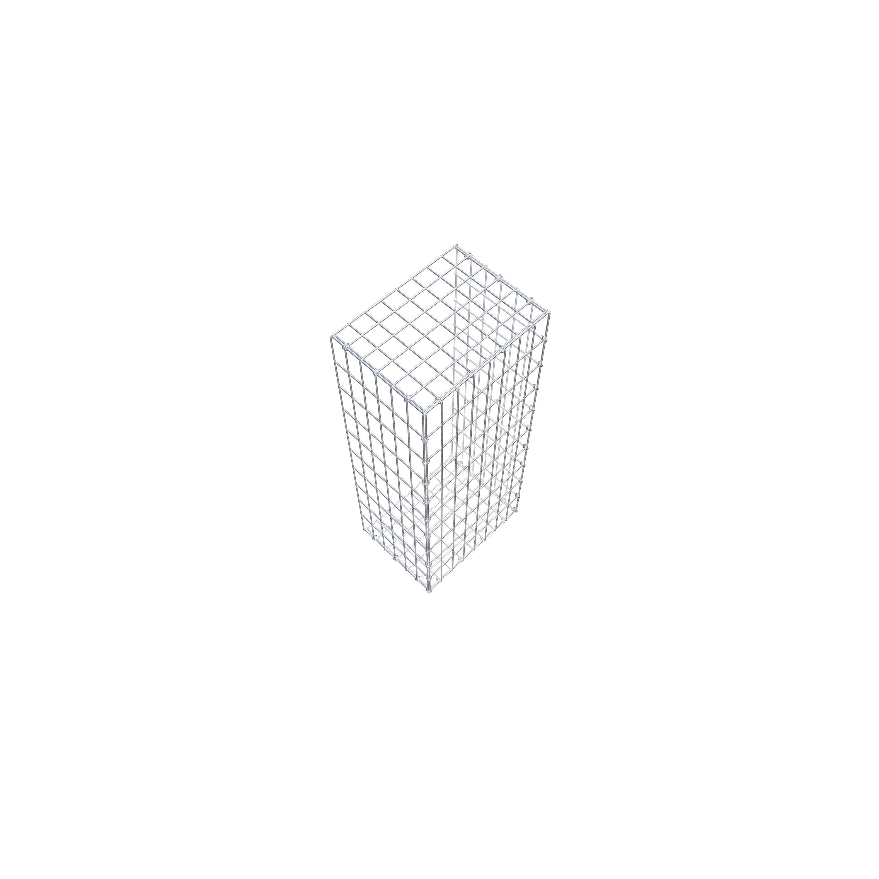 Gabion monté type 2 100 cm x 30 cm x 40 cm, maille 5 cm x 10 cm, anneau en C