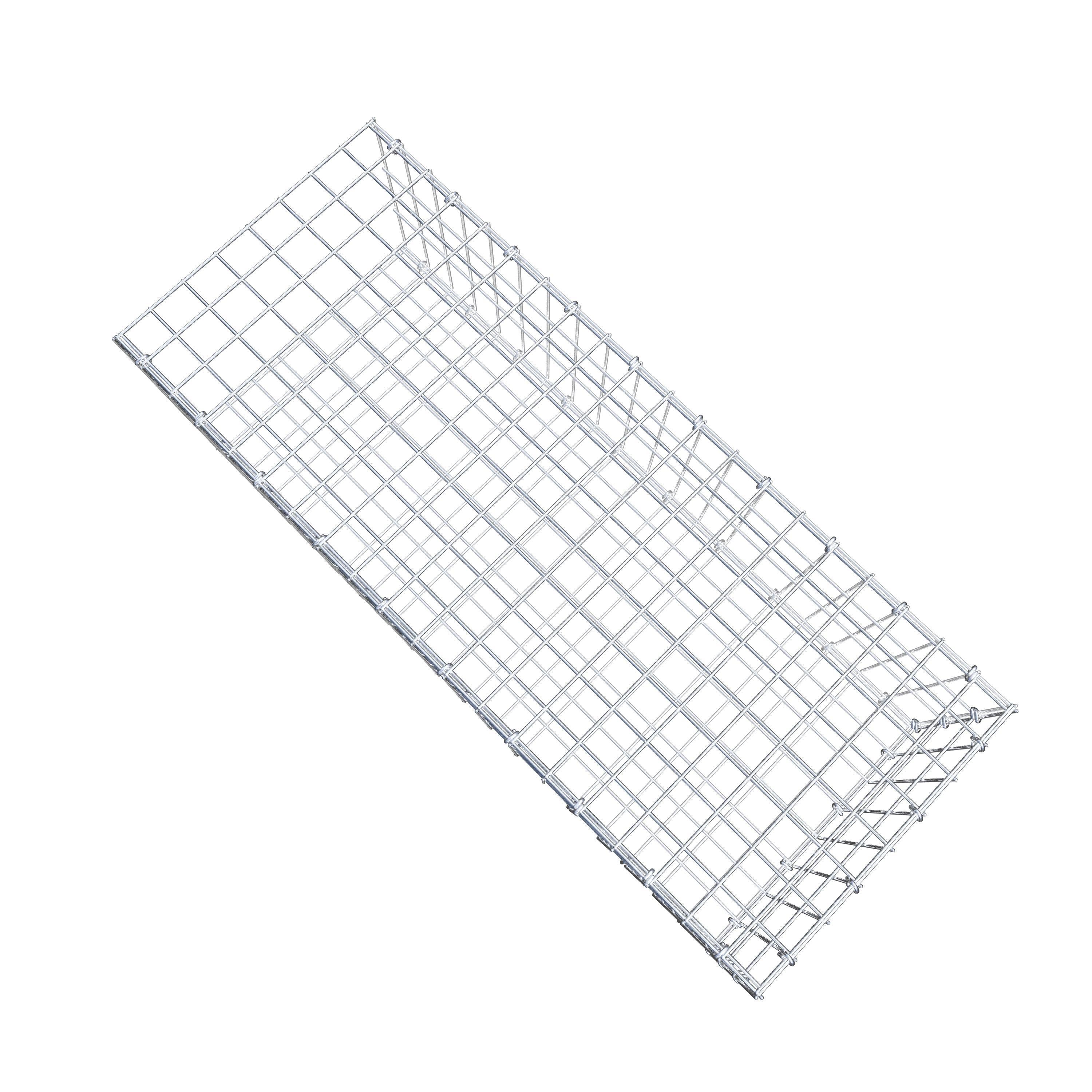 Gabion monté type 2 100 cm x 30 cm x 40 cm, maille 5 cm x 10 cm, anneau en C