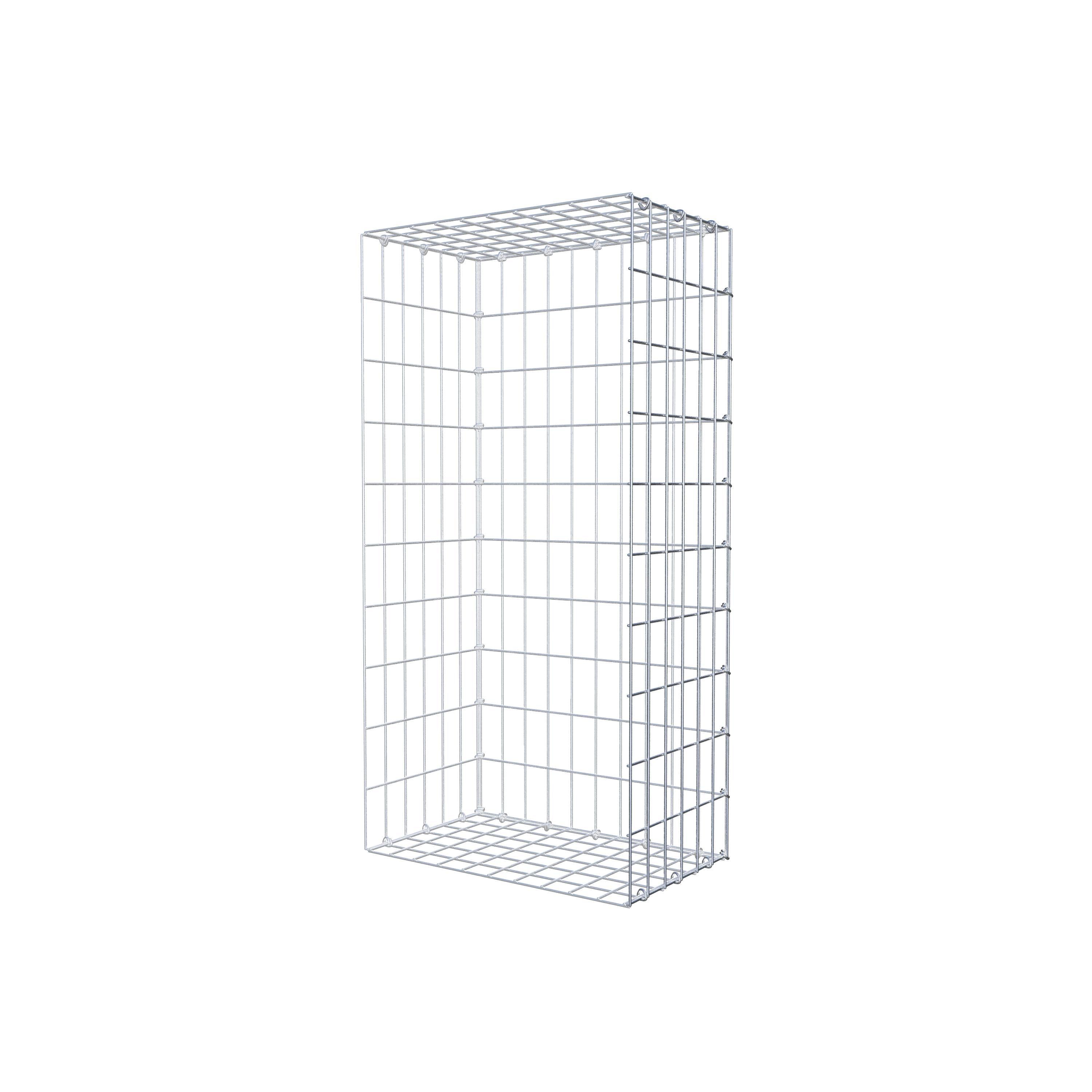 Gabion monté type 2 100 cm x 30 cm x 50 cm, maille 5 cm x 10 cm, anneau en C