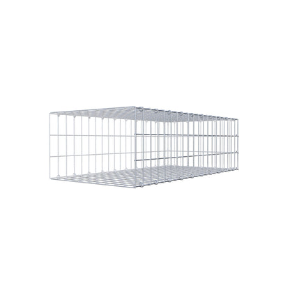 Fourche rapportée type 2 100 cm x 30 cm x 50 cm, mailles 5 cm x 10 cm, anneau en C