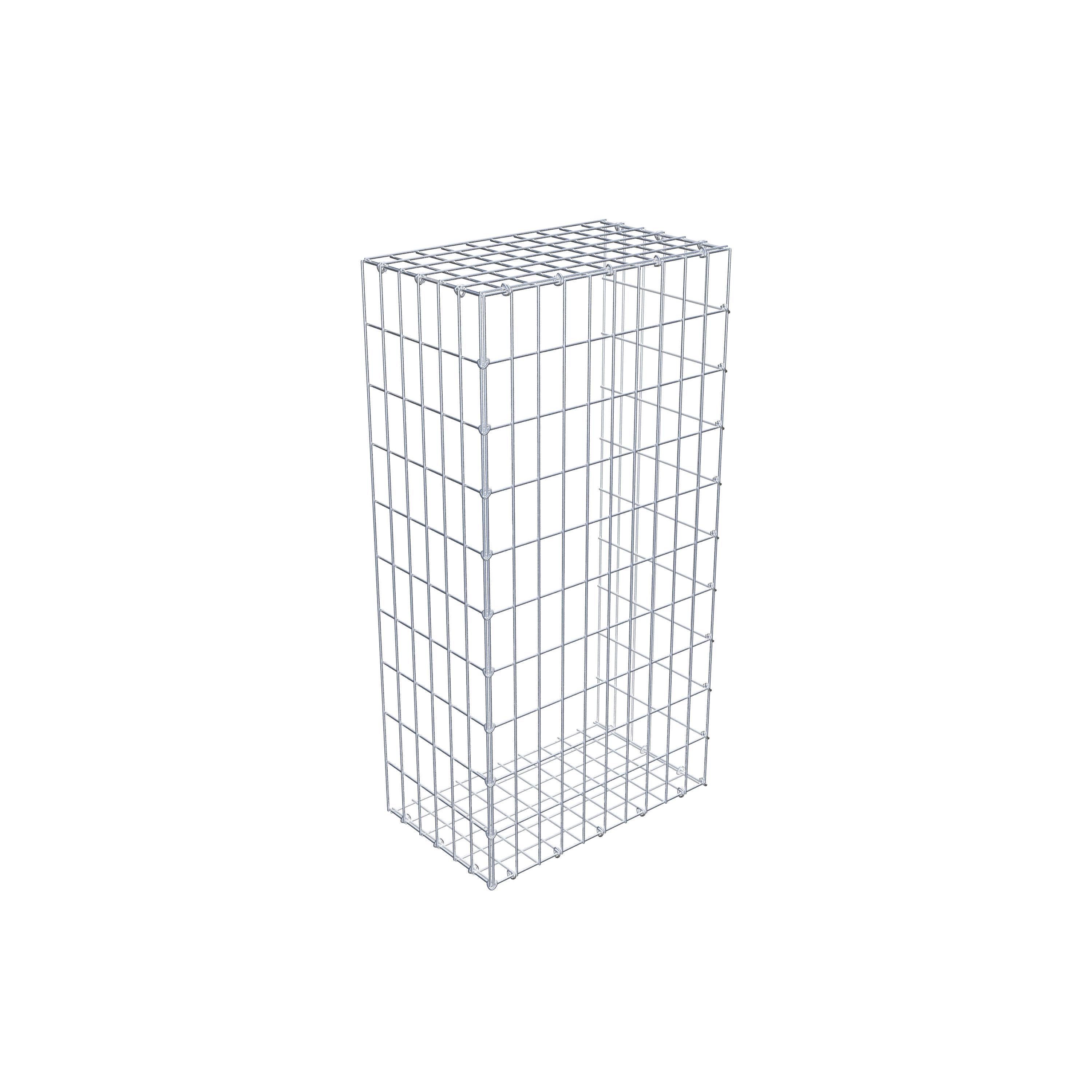 Gabion monté type 2 100 cm x 30 cm x 50 cm, maille 5 cm x 10 cm, anneau en C