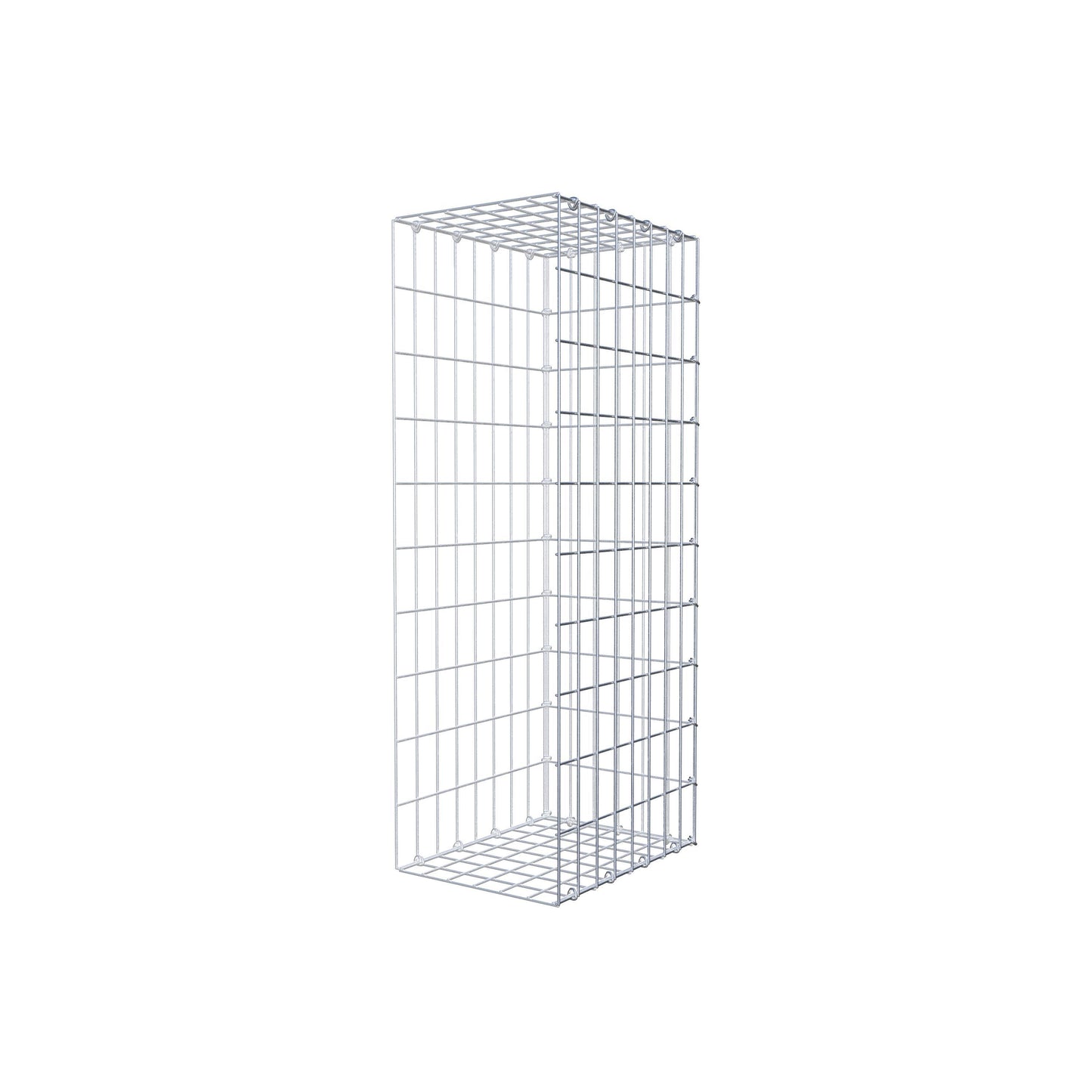 Monteret gabion type 2 100 cm x 40 cm x 30 cm, maskestørrelse 5 cm x 10 cm, C-ring