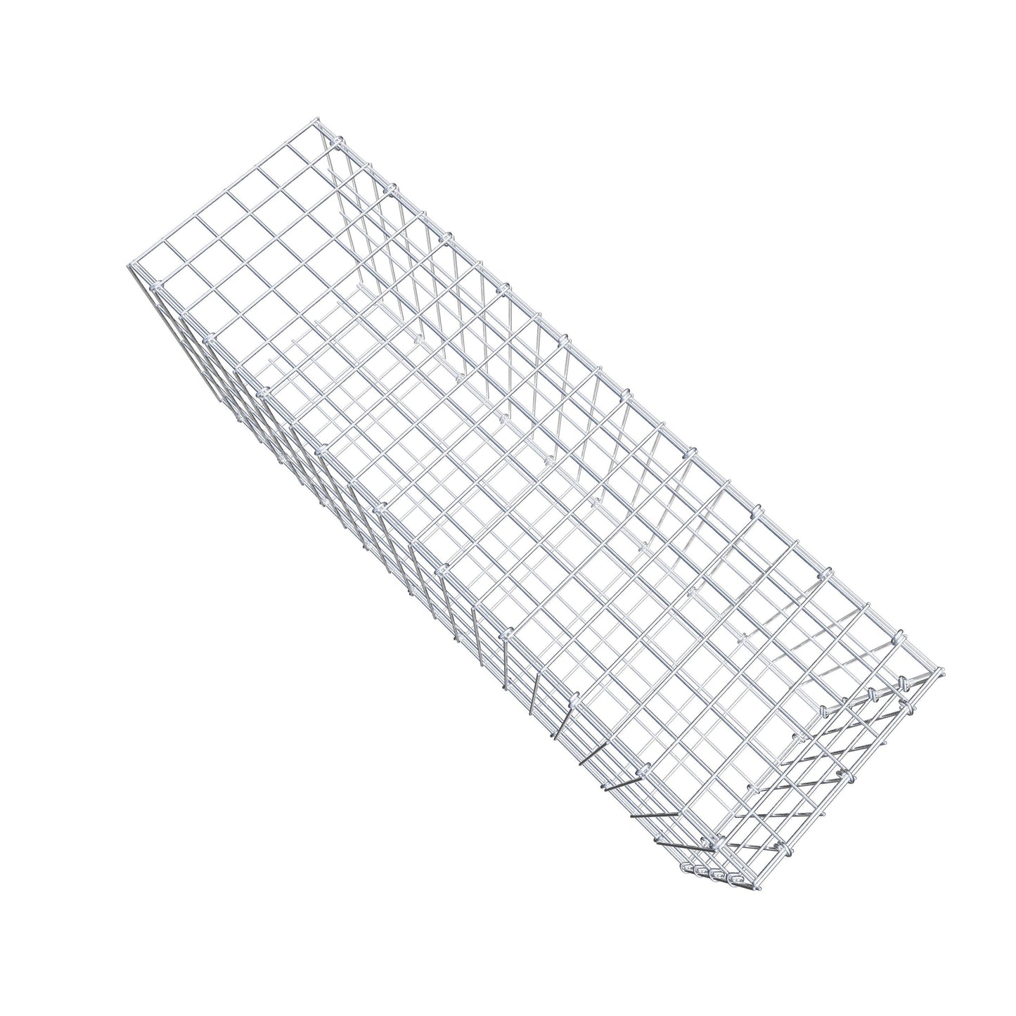 Monteret gabion type 2 100 cm x 40 cm x 30 cm, maskestørrelse 5 cm x 10 cm, C-ring