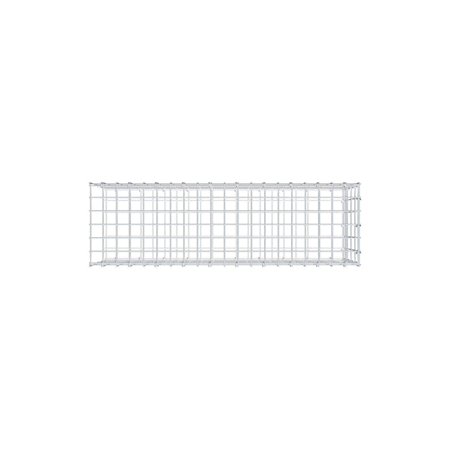 Monteret gabion type 2 100 cm x 40 cm x 30 cm, maskestørrelse 5 cm x 10 cm, C-ring