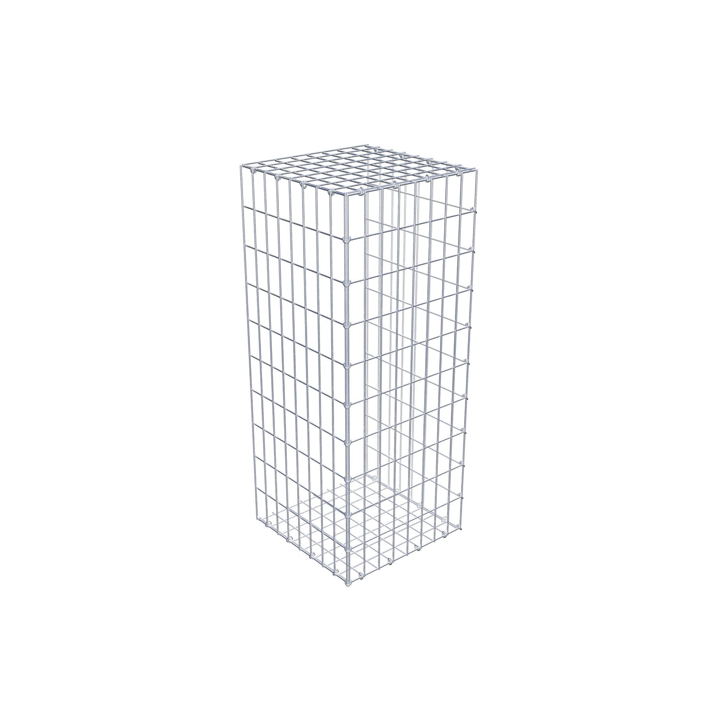 Mounted gabion type 2 100 cm x 40 cm x 40 cm, mesh size 5 cm x 10 cm, C-ring