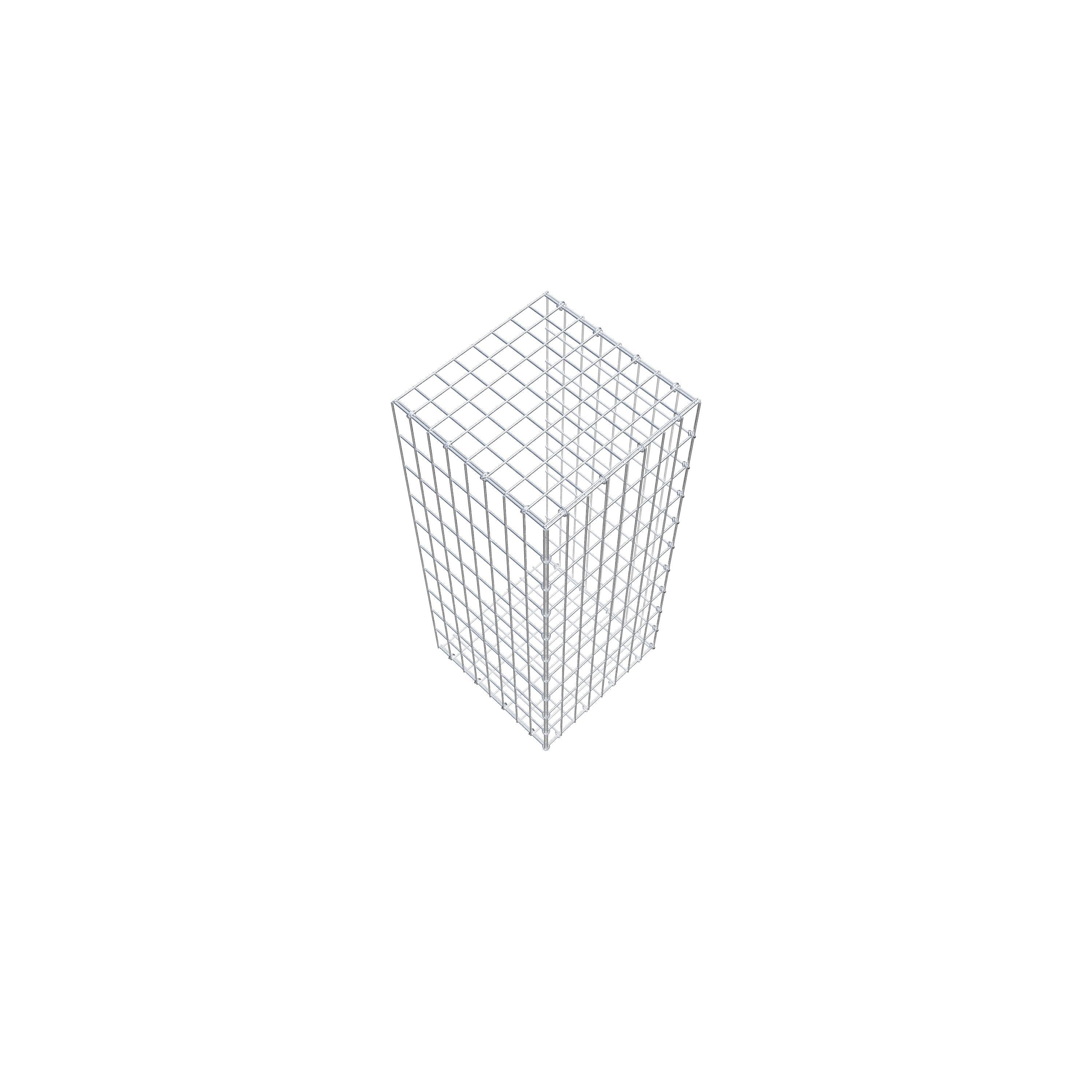 Pila adicional tipo 2 100 cm x 40 cm x 40 cm, malla 5 cm x 10 cm, anillo en C