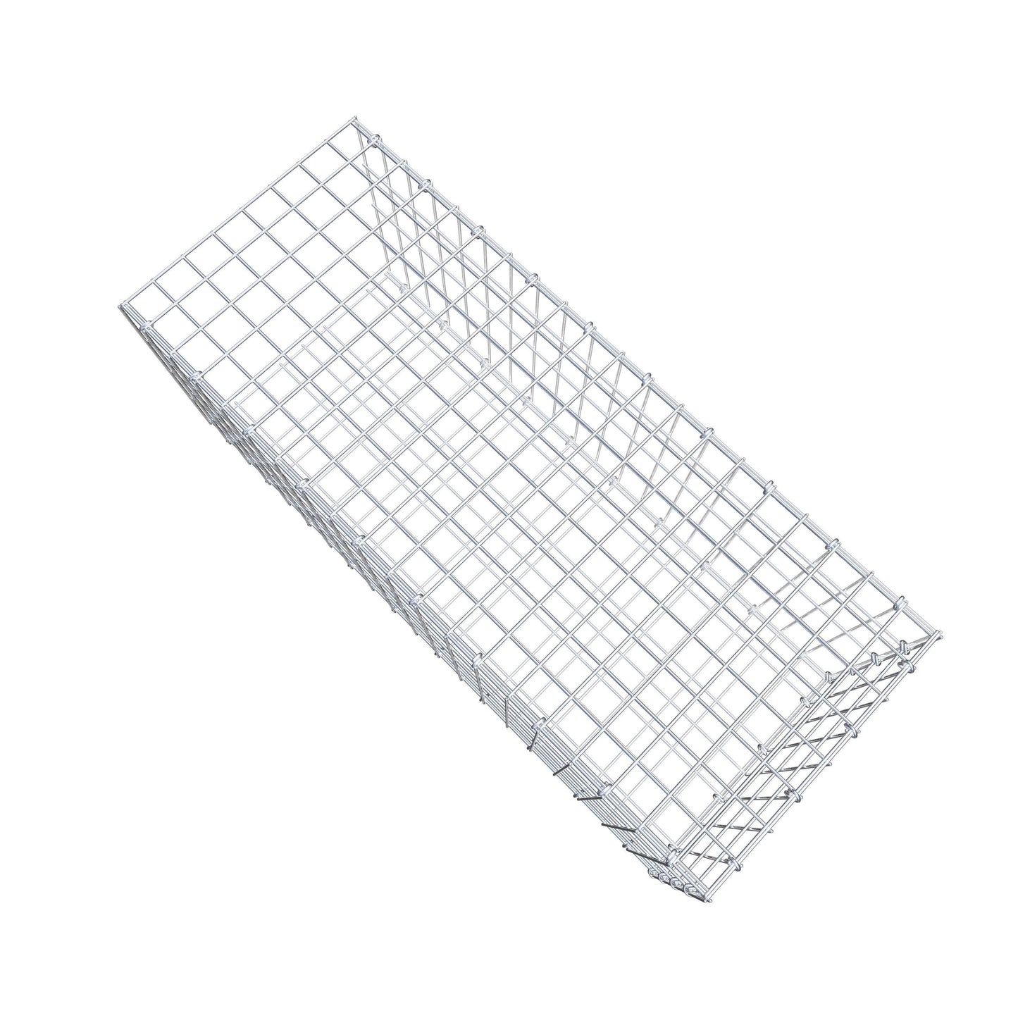 Mounted gabion type 2 100 cm x 40 cm x 40 cm, mesh size 5 cm x 10 cm, C-ring
