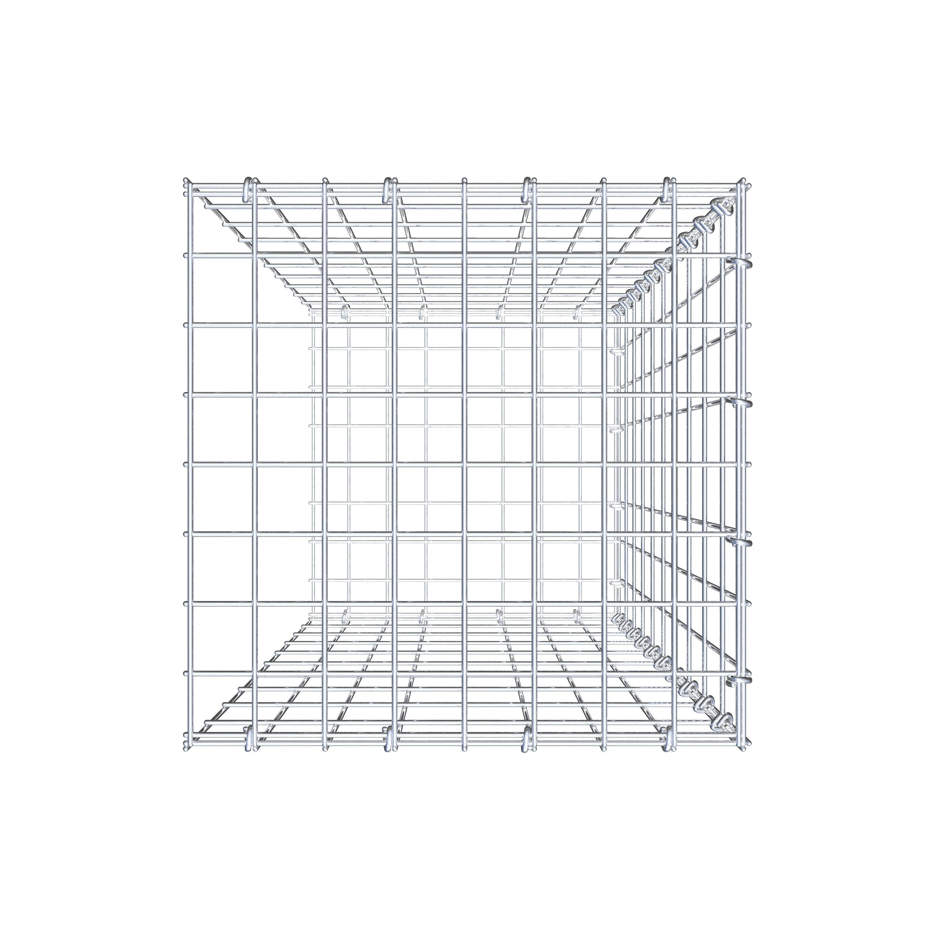 Pila adicional tipo 2 100 cm x 40 cm x 40 cm, malla 5 cm x 10 cm, anillo en C