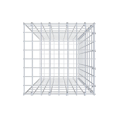 Mounted gabion type 2 100 cm x 40 cm x 40 cm, mesh size 5 cm x 10 cm, C-ring