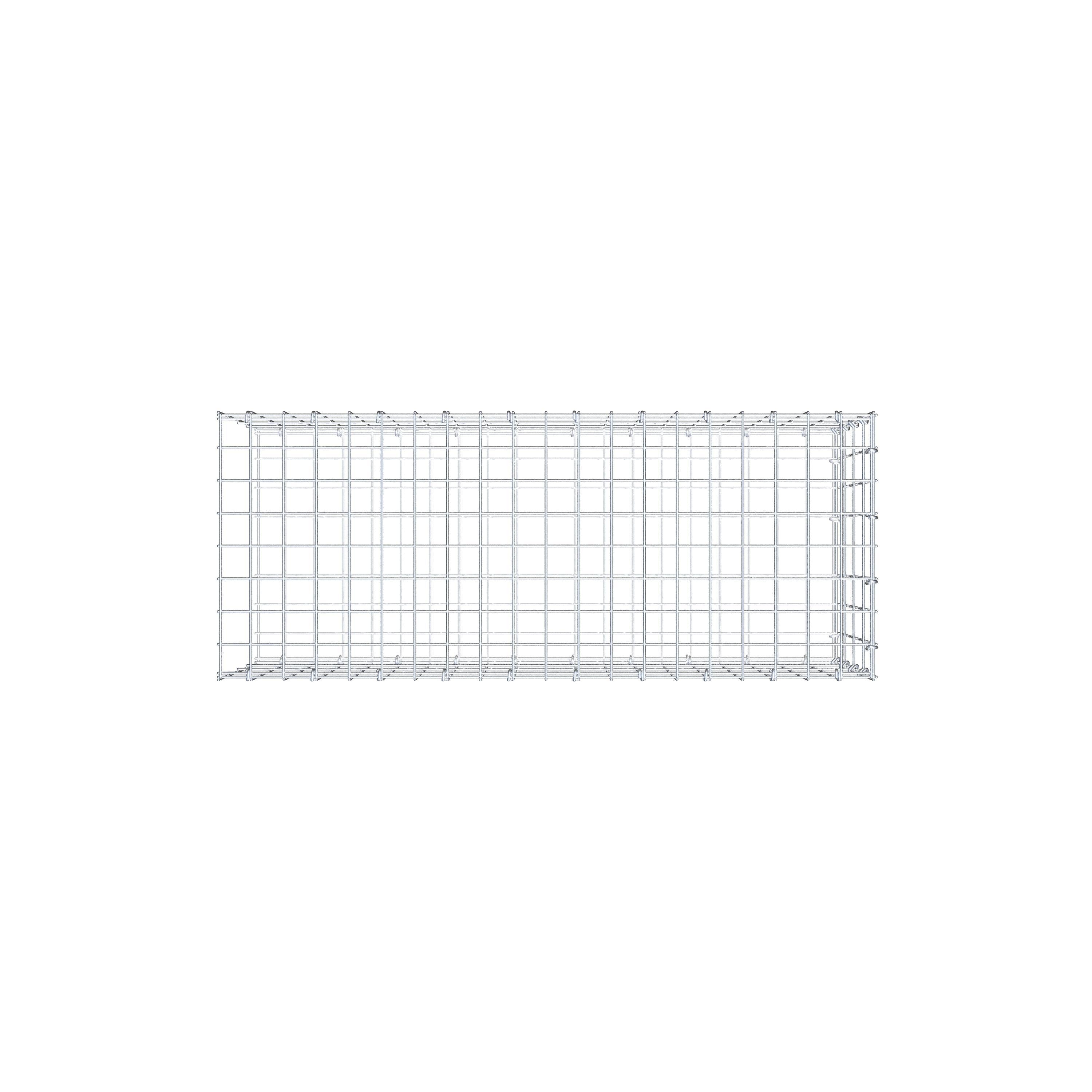 Pila adicional tipo 2 100 cm x 40 cm x 40 cm, malla 5 cm x 10 cm, anillo en C