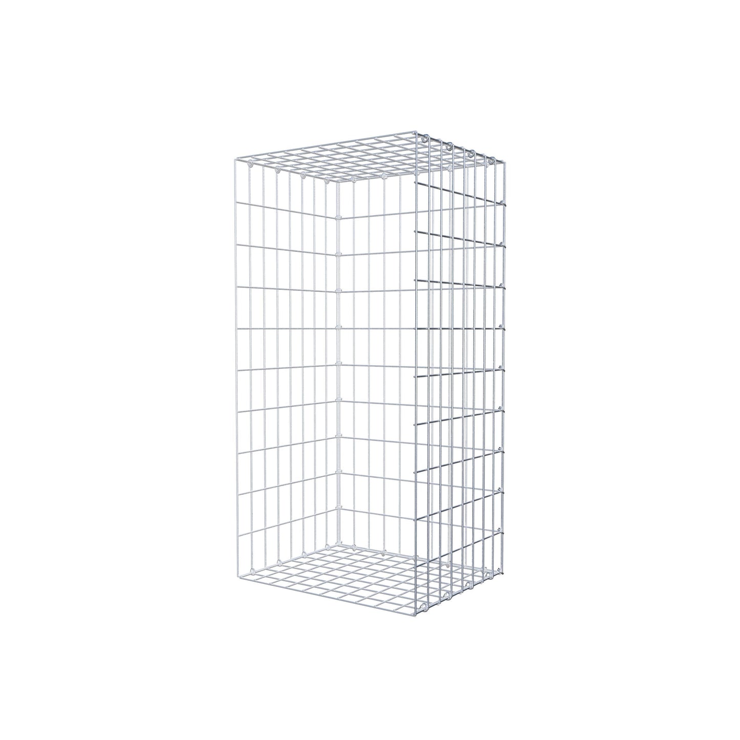 Fourche rapportée type 2 100 cm x 40 cm x 50 cm, mailles 5 cm x 10 cm, anneau en C