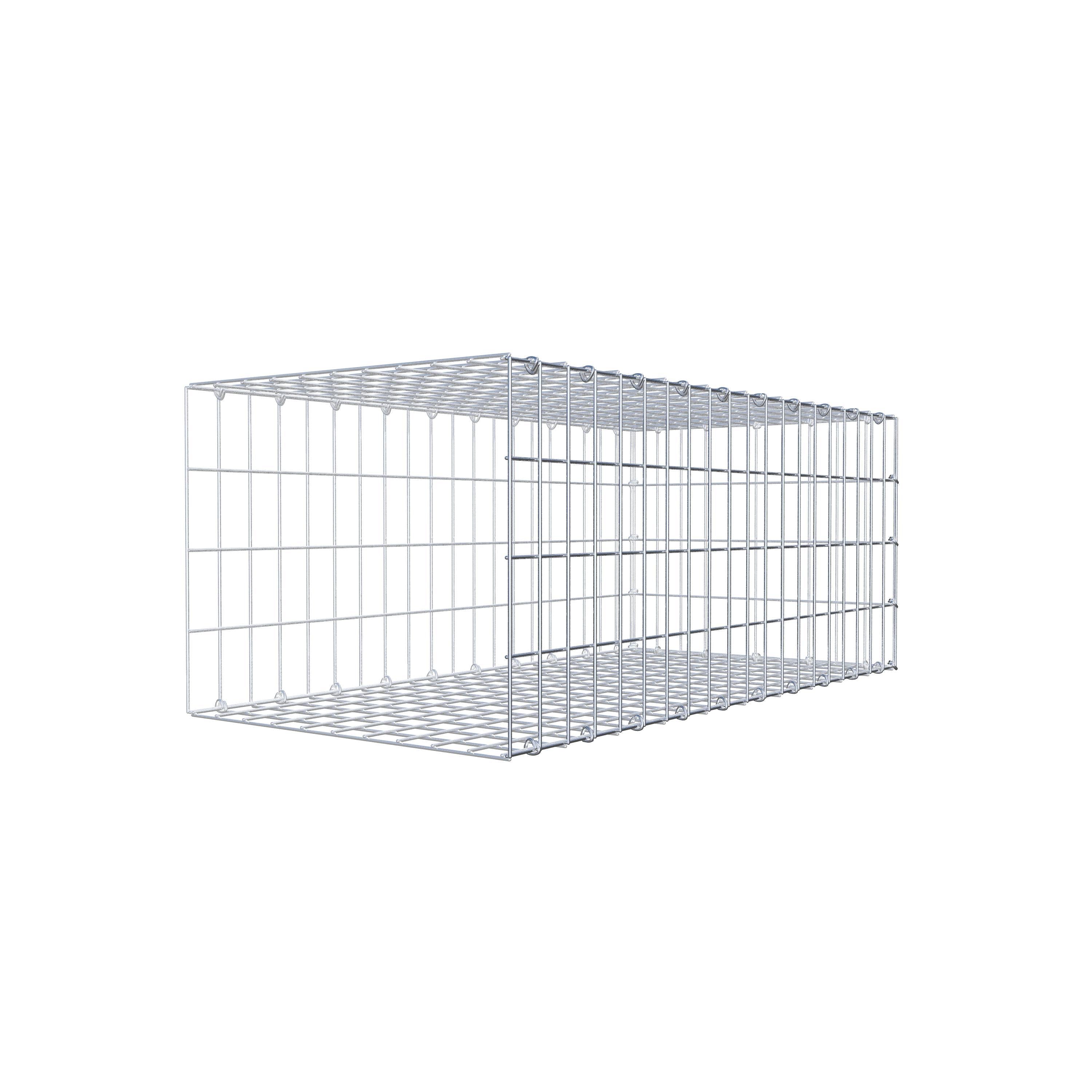 Gabion monté type 2 100 cm x 40 cm x 50 cm, maille 5 cm x 10 cm, anneau en C