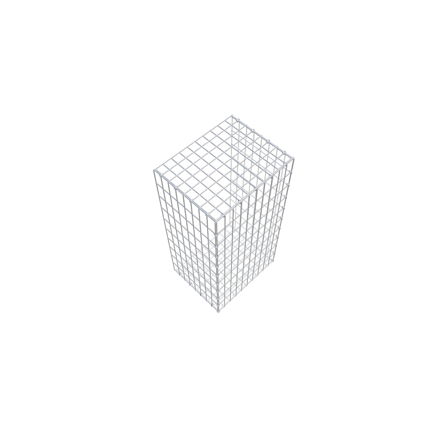 Fourche rapportée type 2 100 cm x 40 cm x 50 cm, mailles 5 cm x 10 cm, anneau en C