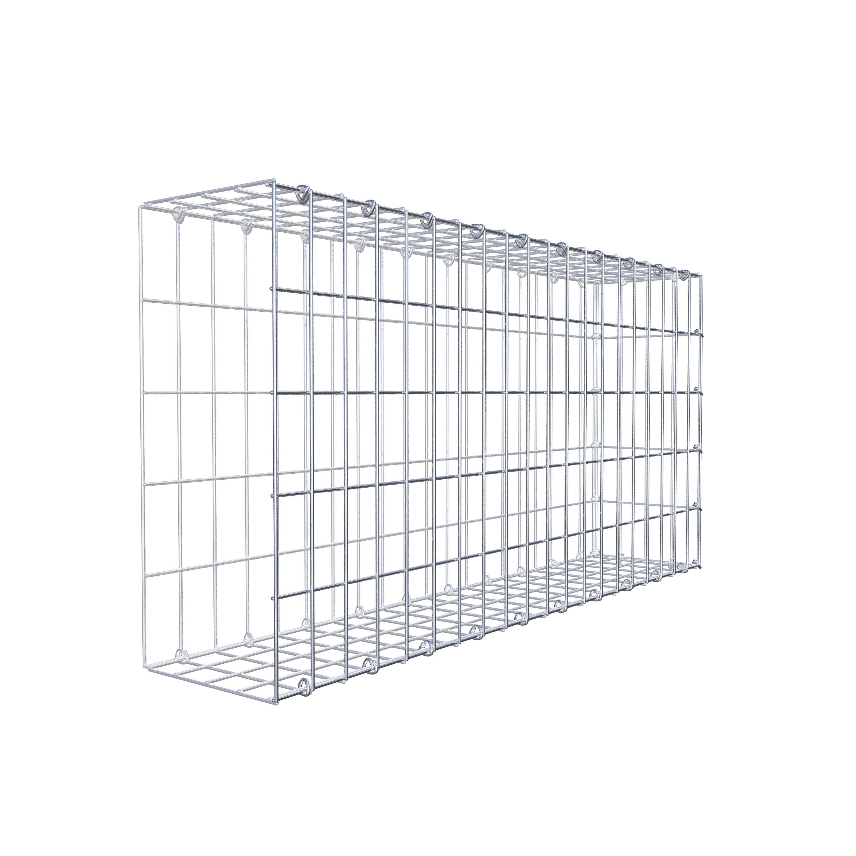 Gabion monté type 2 100 cm x 50 cm x 20 cm, maille 5 cm x 10 cm, anneau en C