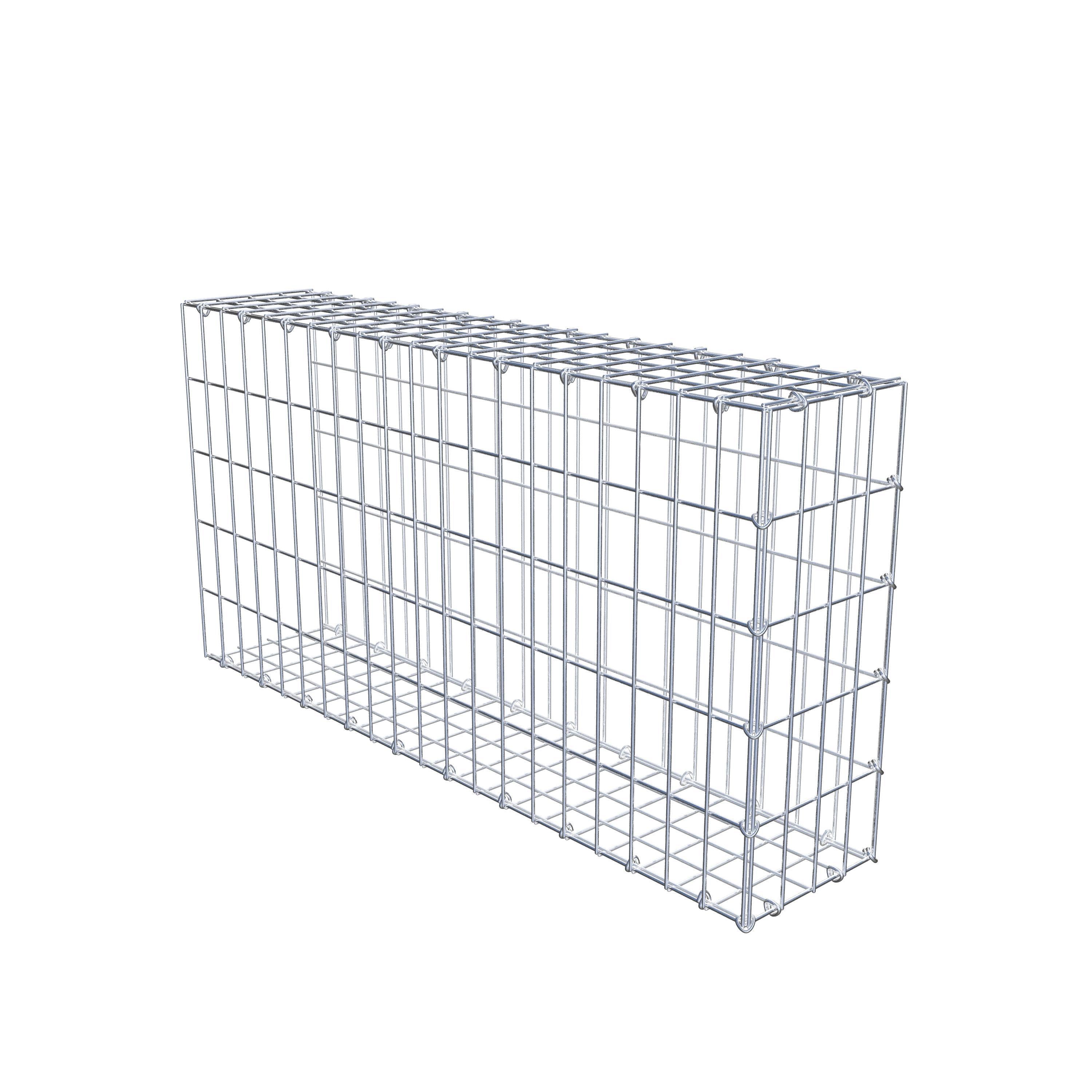 Gabion monté type 2 100 cm x 50 cm x 20 cm, maille 5 cm x 10 cm, anneau en C