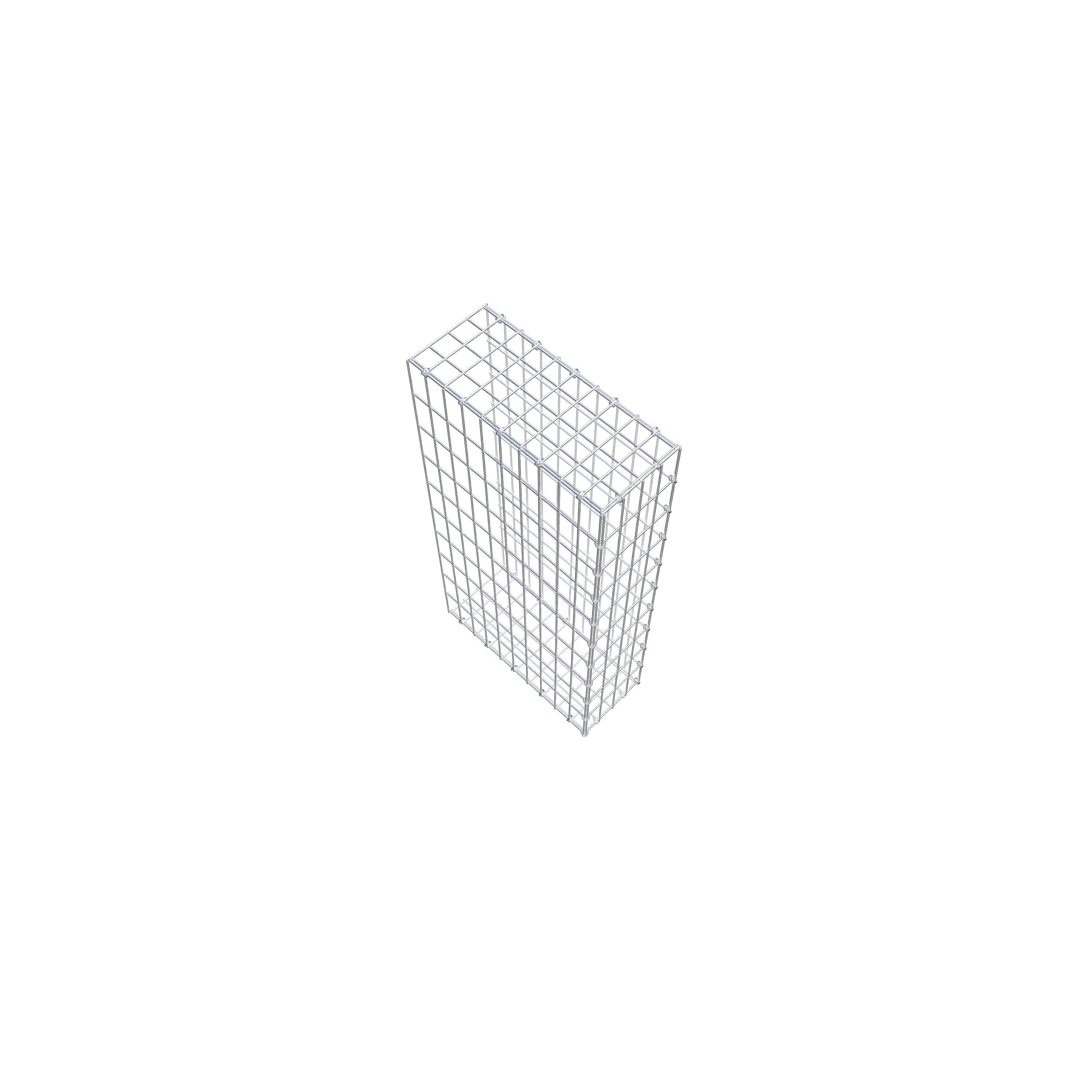 Gabion monté type 2 100 cm x 50 cm x 20 cm, maille 5 cm x 10 cm, anneau en C