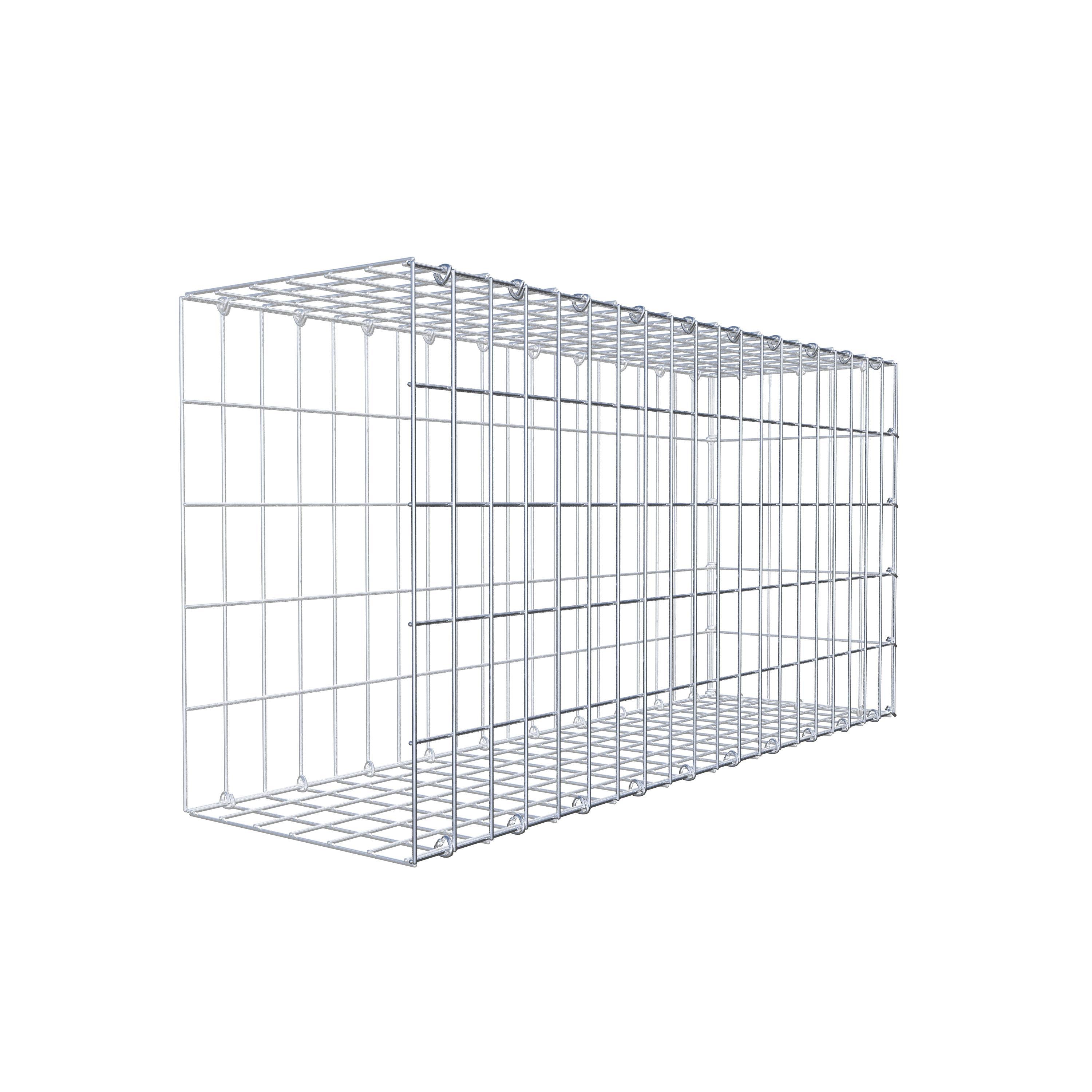 Gabion monté type 2 100 cm x 50 cm x 30 cm, maille 5 cm x 10 cm, anneau en C