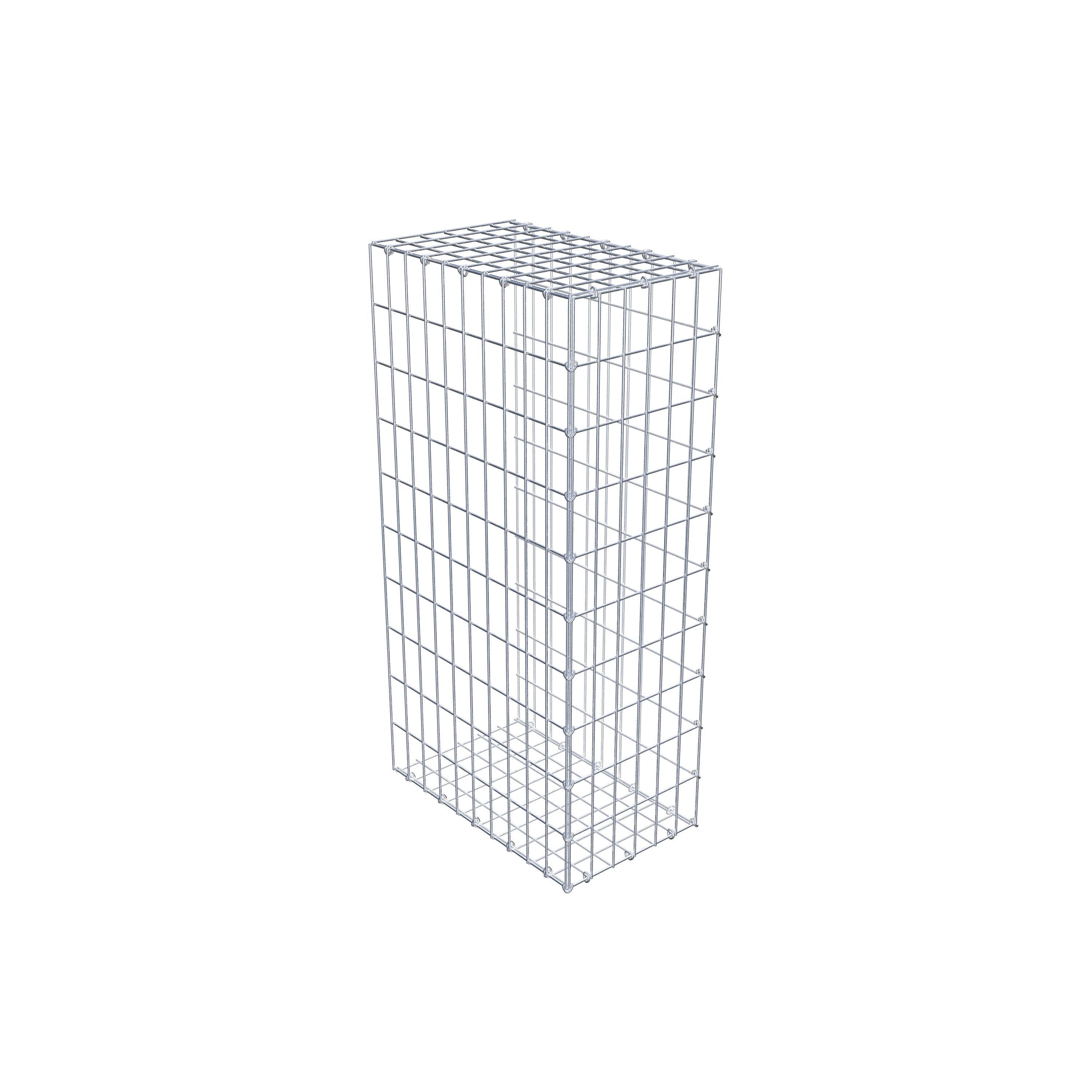 Gabion monté type 2 100 cm x 50 cm x 30 cm, maille 5 cm x 10 cm, anneau en C