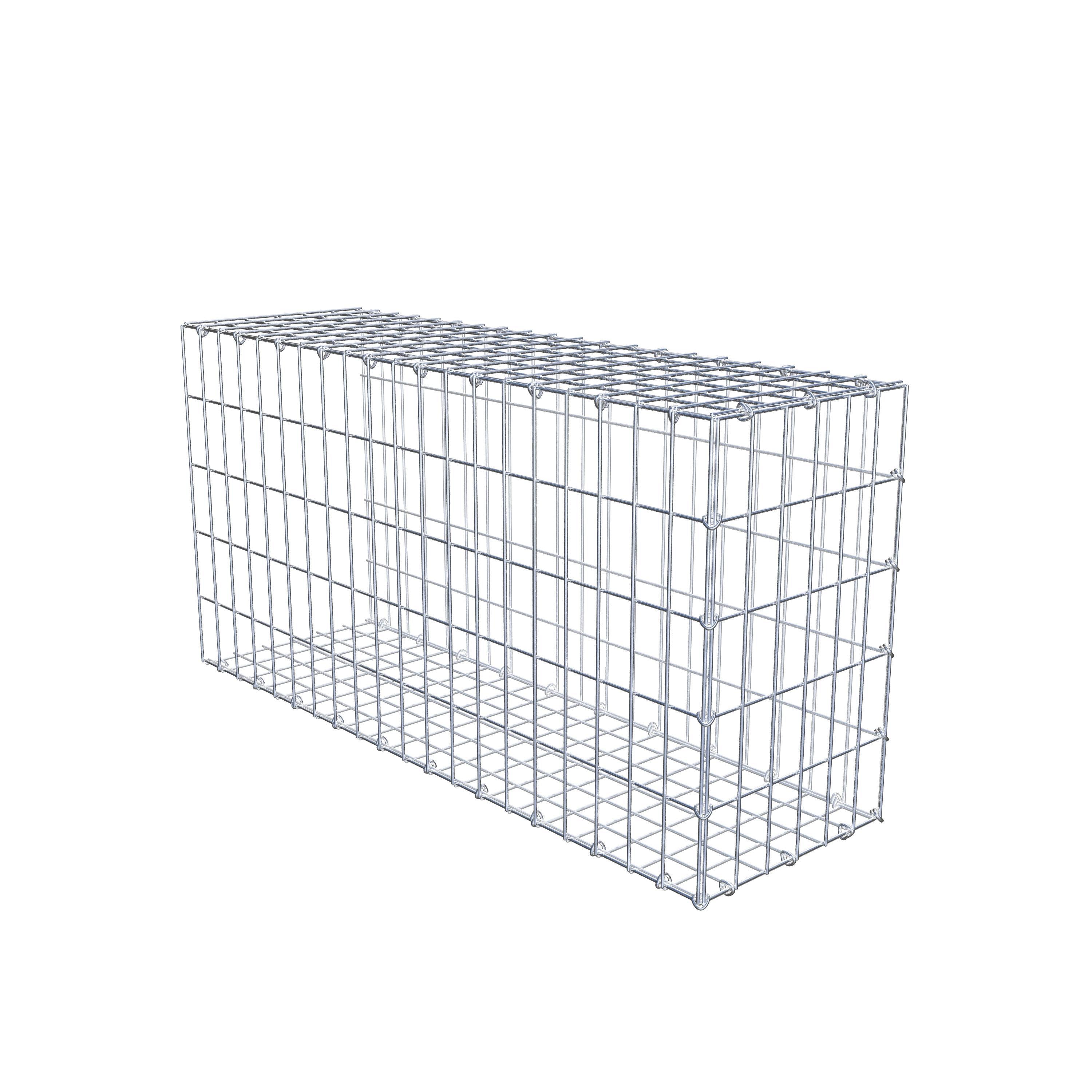 Gabion monté type 2 100 cm x 50 cm x 30 cm, maille 5 cm x 10 cm, anneau en C