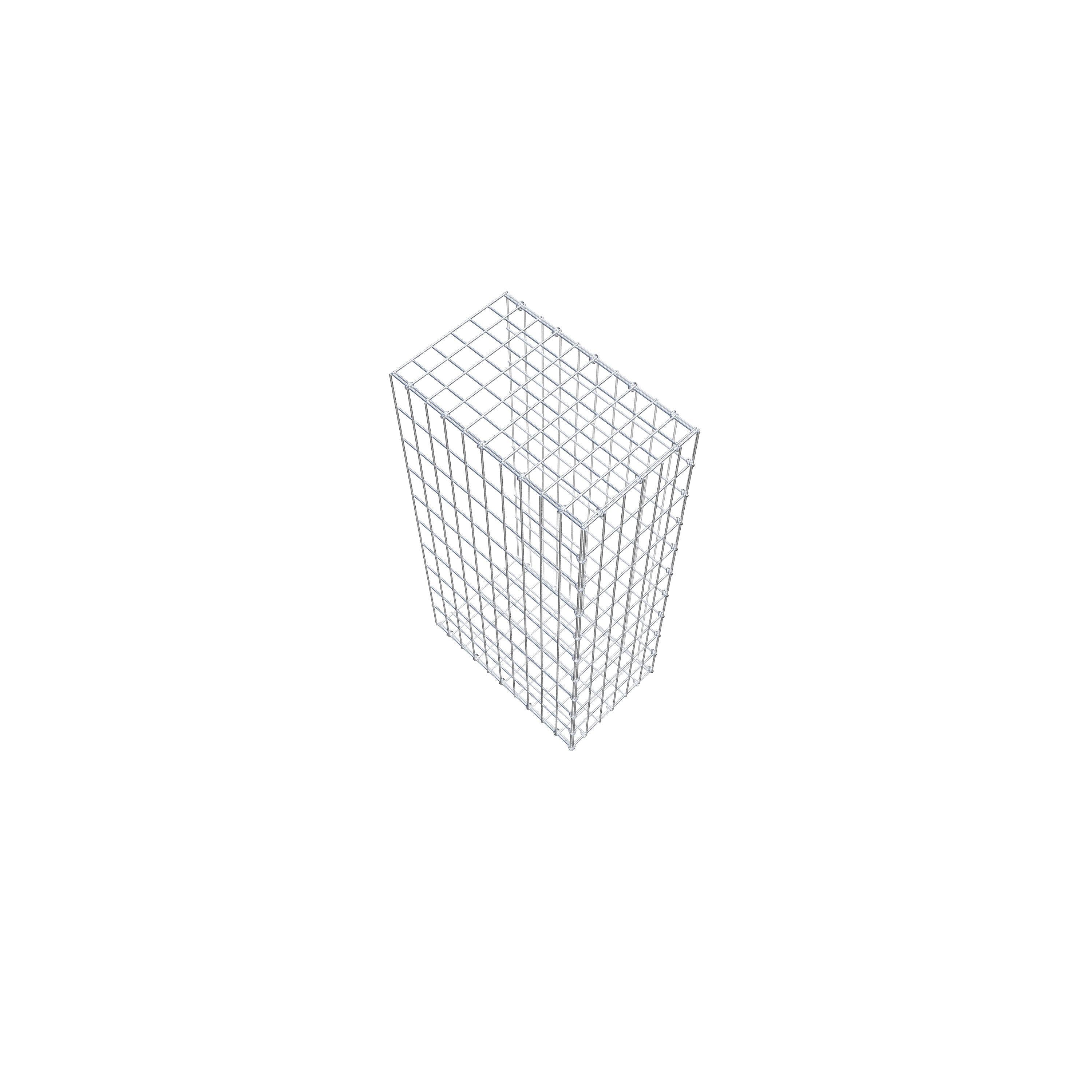 Gabion monté type 2 100 cm x 50 cm x 30 cm, maille 5 cm x 10 cm, anneau en C