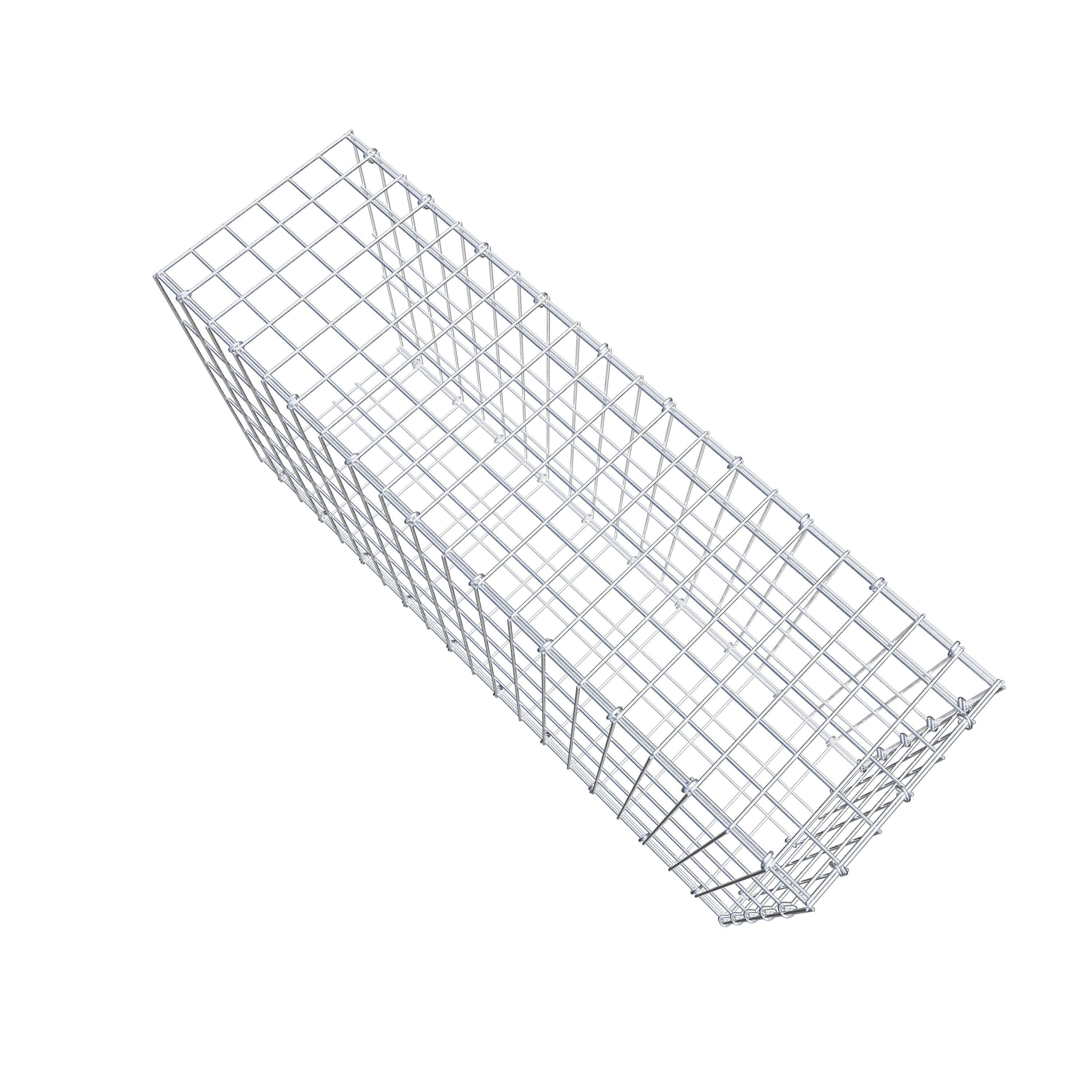 Gabion monté type 2 100 cm x 50 cm x 30 cm, maille 5 cm x 10 cm, anneau en C