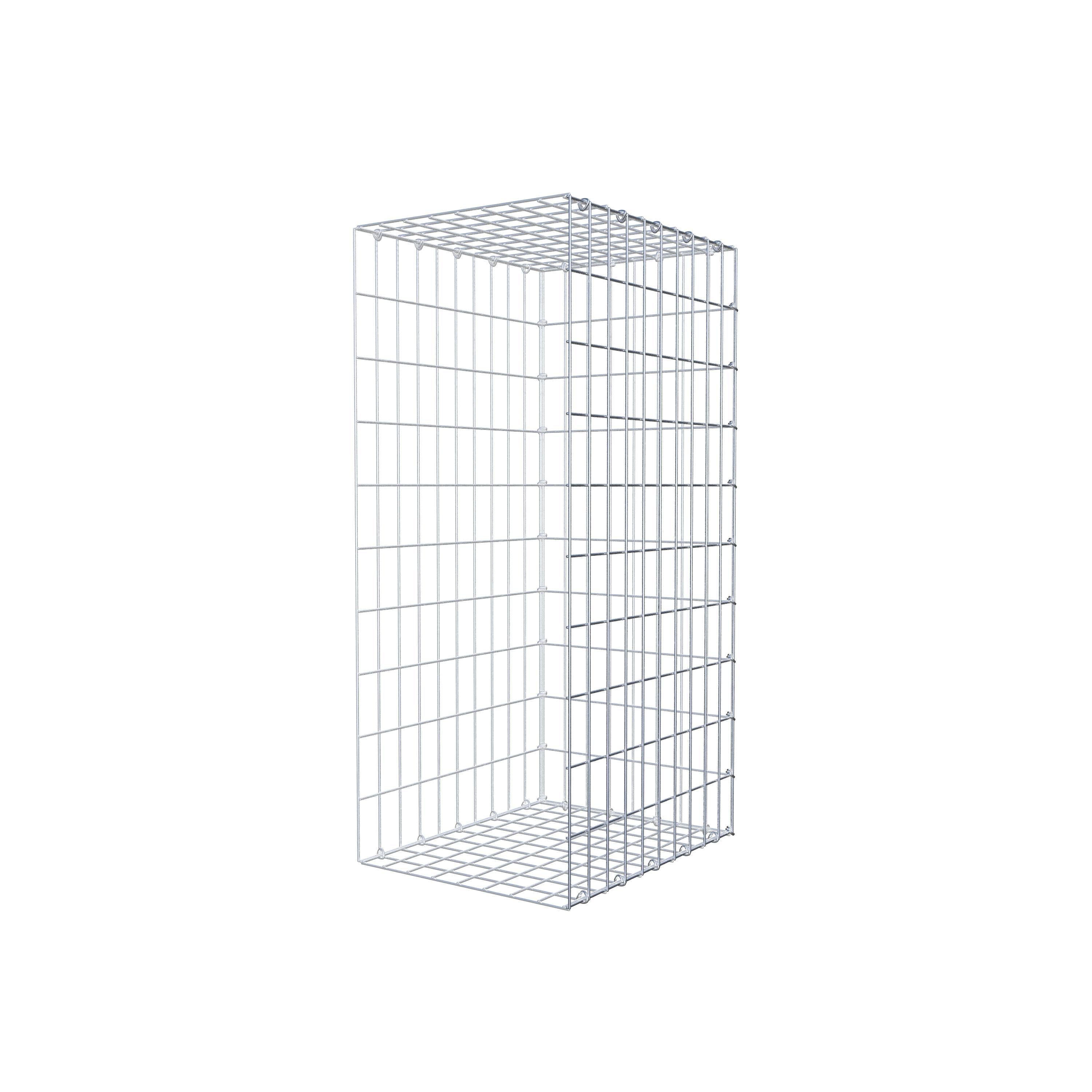 Gabion monté type 2 100 cm x 50 cm x 40 cm, maille 5 cm x 10 cm, anneau en C