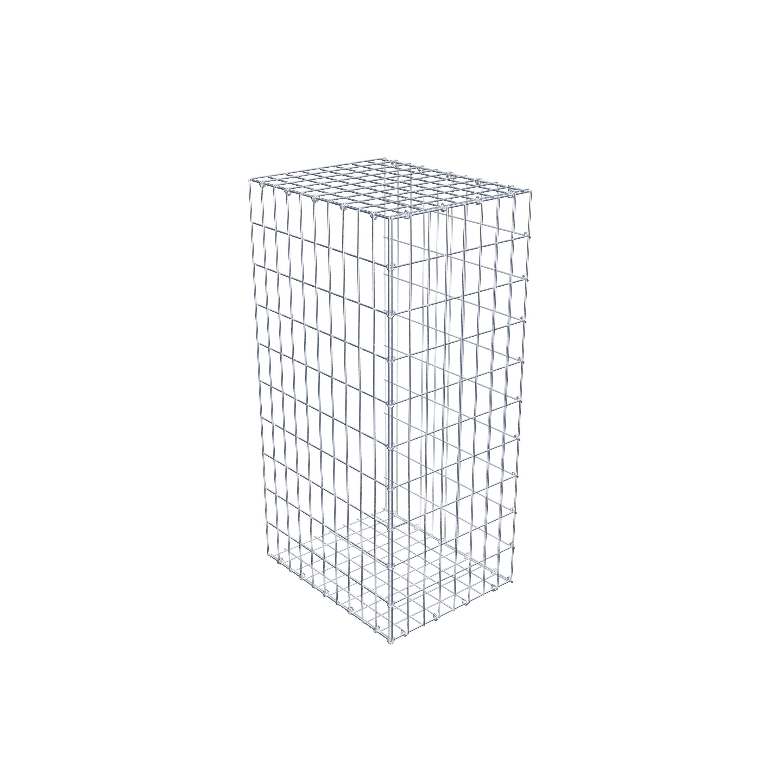 Gabion monté type 2 100 cm x 50 cm x 40 cm, maille 5 cm x 10 cm, anneau en C