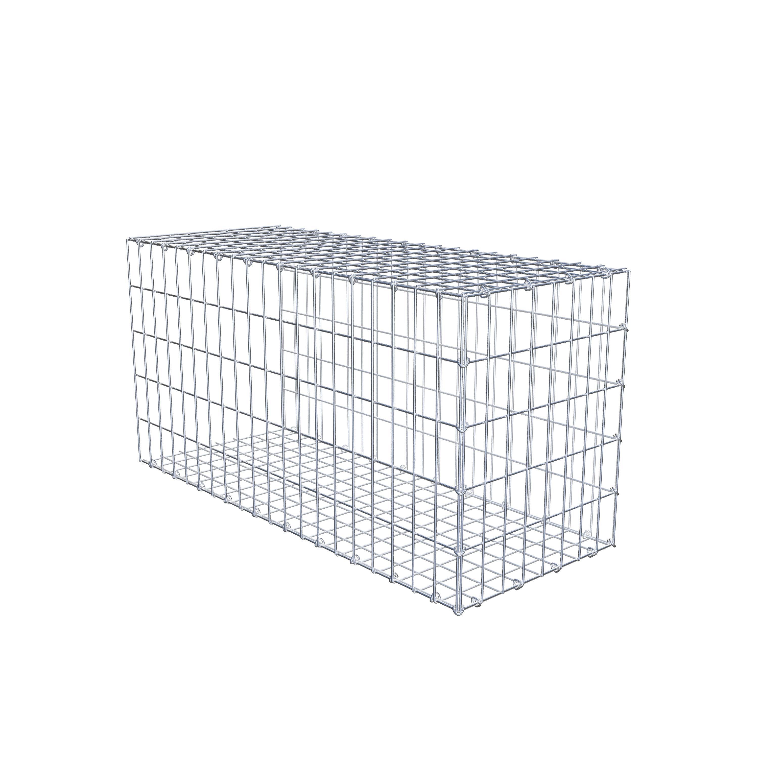 Gabion monté type 2 100 cm x 50 cm x 40 cm, maille 5 cm x 10 cm, anneau en C