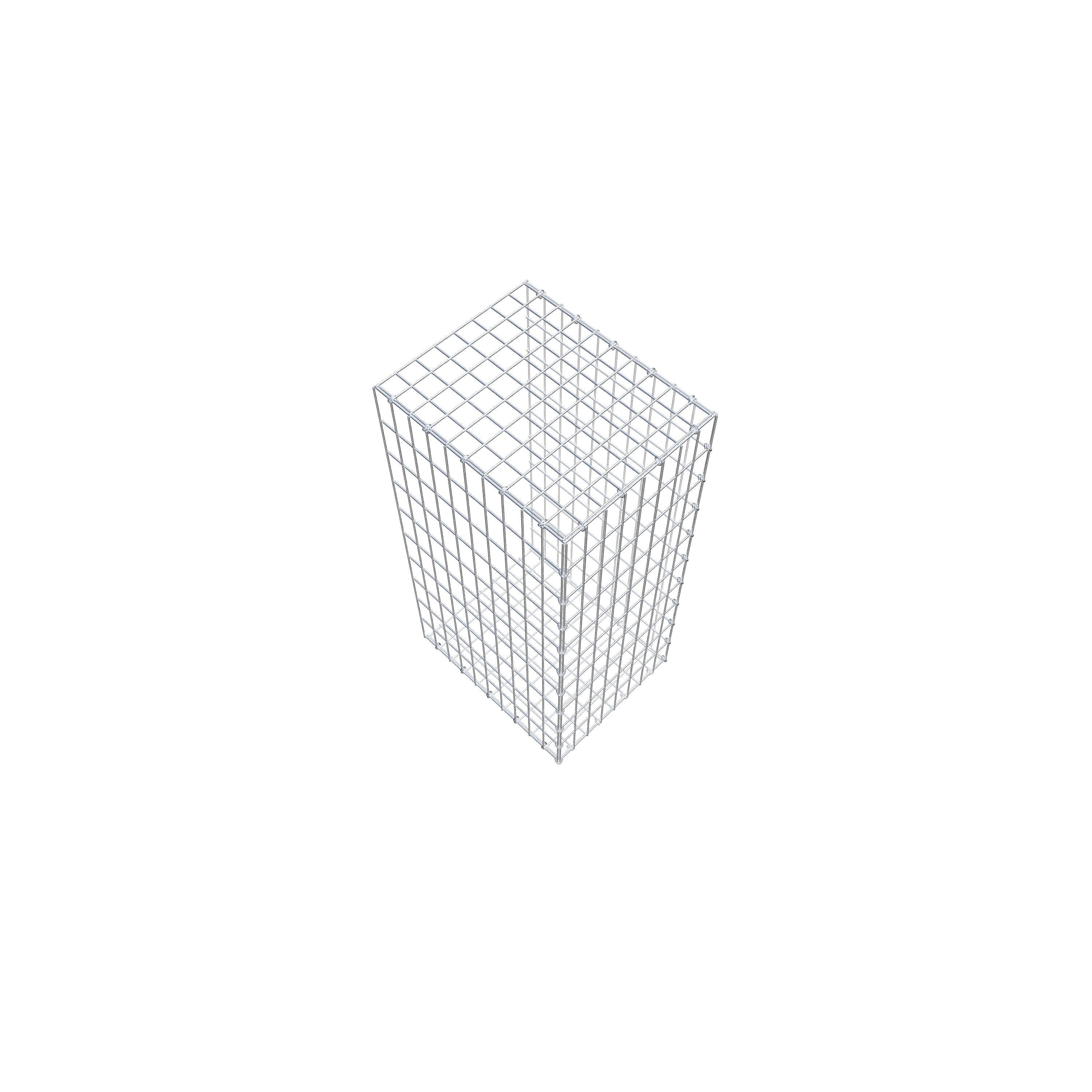 Gabion monté type 2 100 cm x 50 cm x 40 cm, maille 5 cm x 10 cm, anneau en C