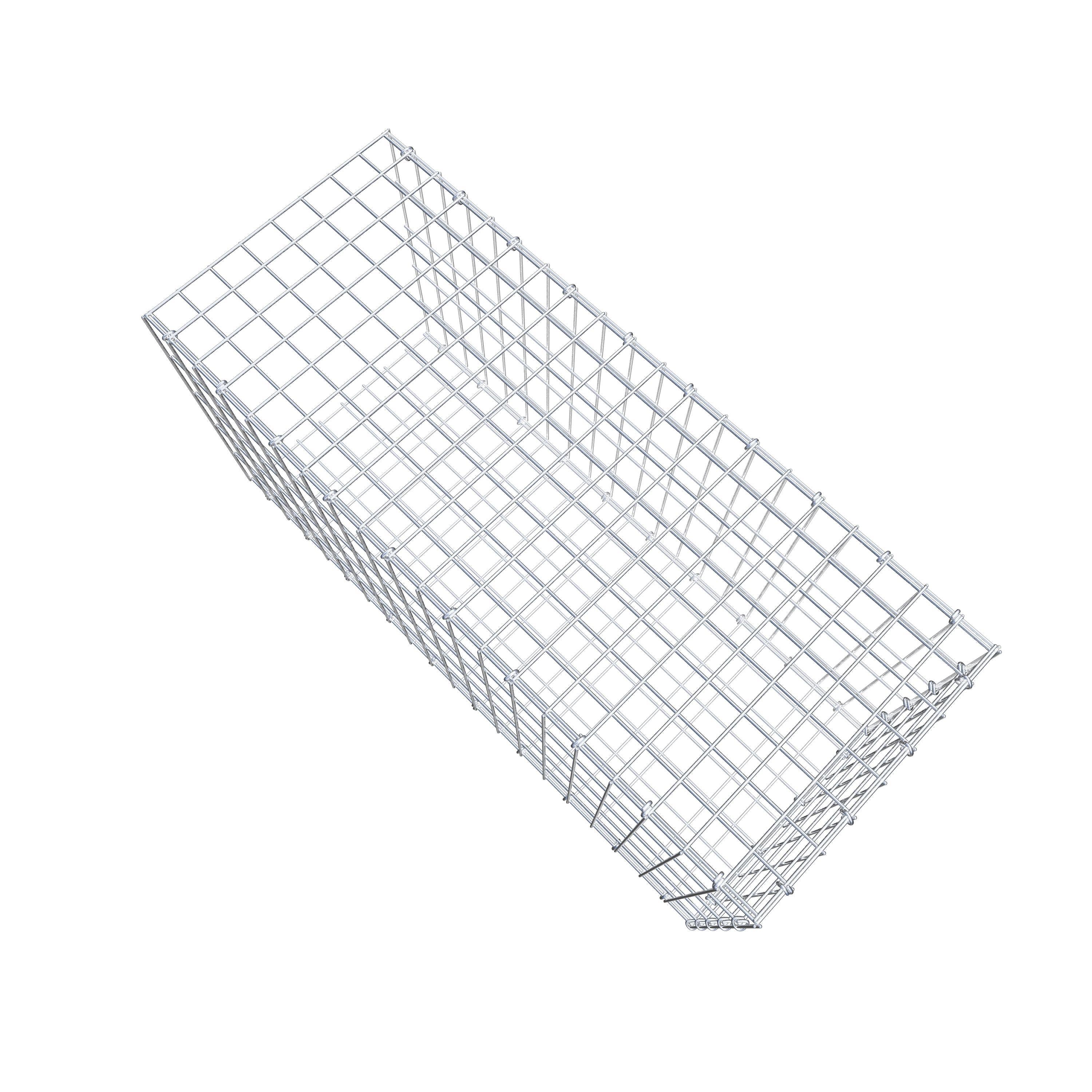 Gabion monté type 2 100 cm x 50 cm x 40 cm, maille 5 cm x 10 cm, anneau en C