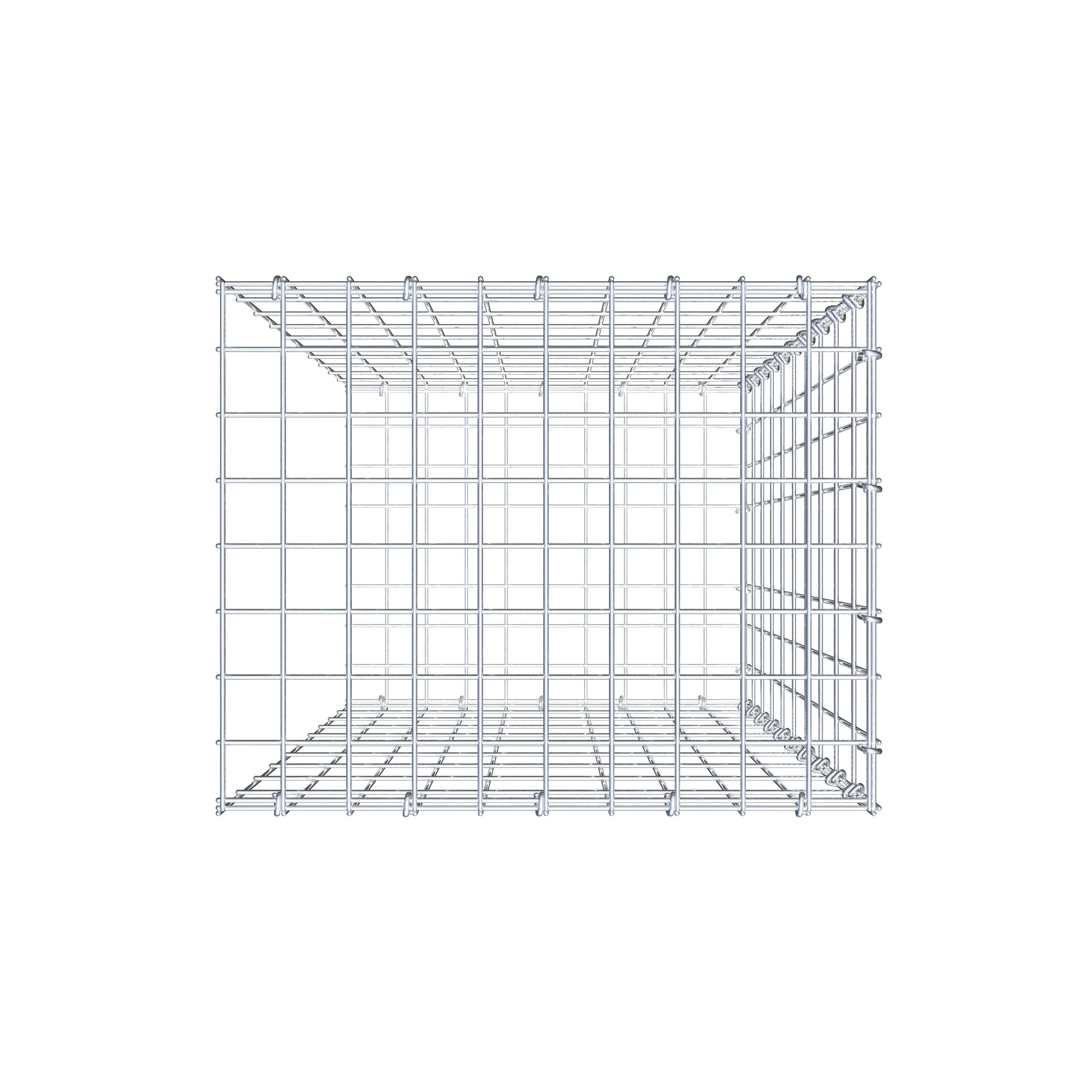 Gabion monté type 2 100 cm x 50 cm x 40 cm, maille 5 cm x 10 cm, anneau en C